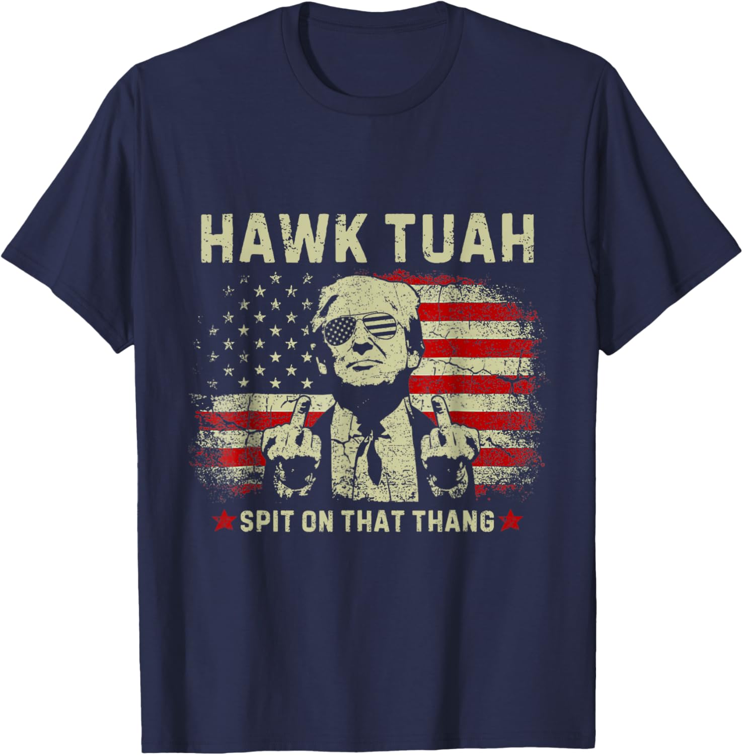 Hawk Tuah Spit on that Thang Viral Election Parody trump T-Shirt