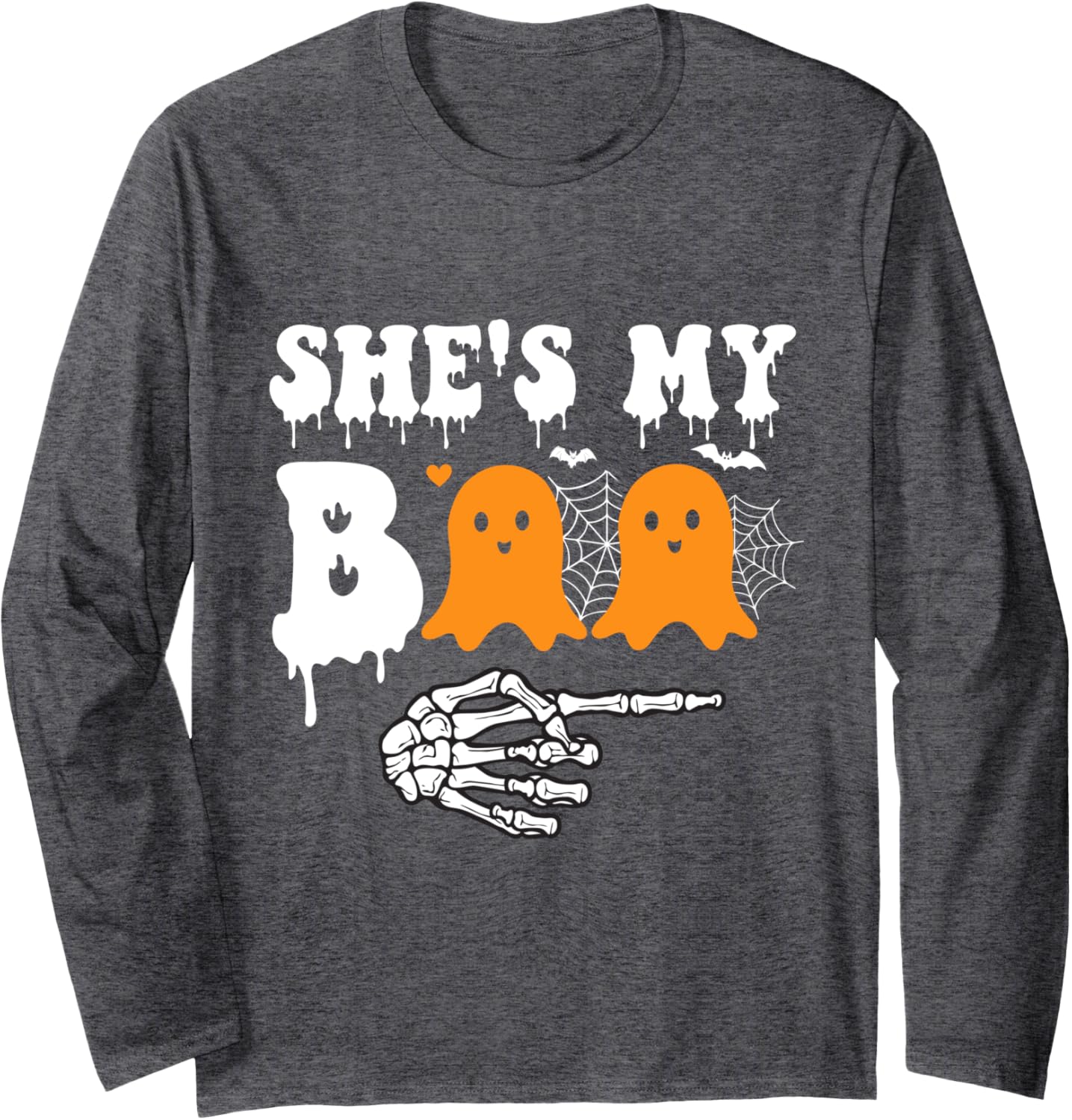 He's My Boo Matching Halloween Pajama Couples SHe's My Boo Long Sleeve T-Shirt