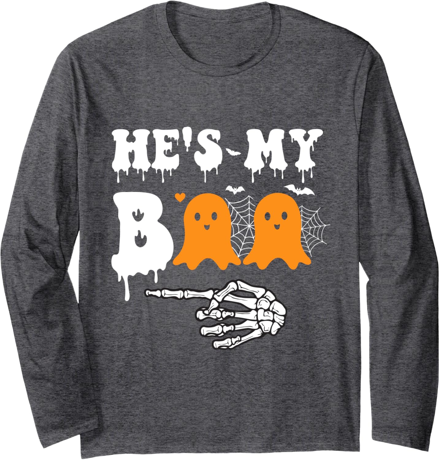 He's My Boo Matching Halloween Pajama Couples SHe's My Boo Long Sleeve T-Shirt