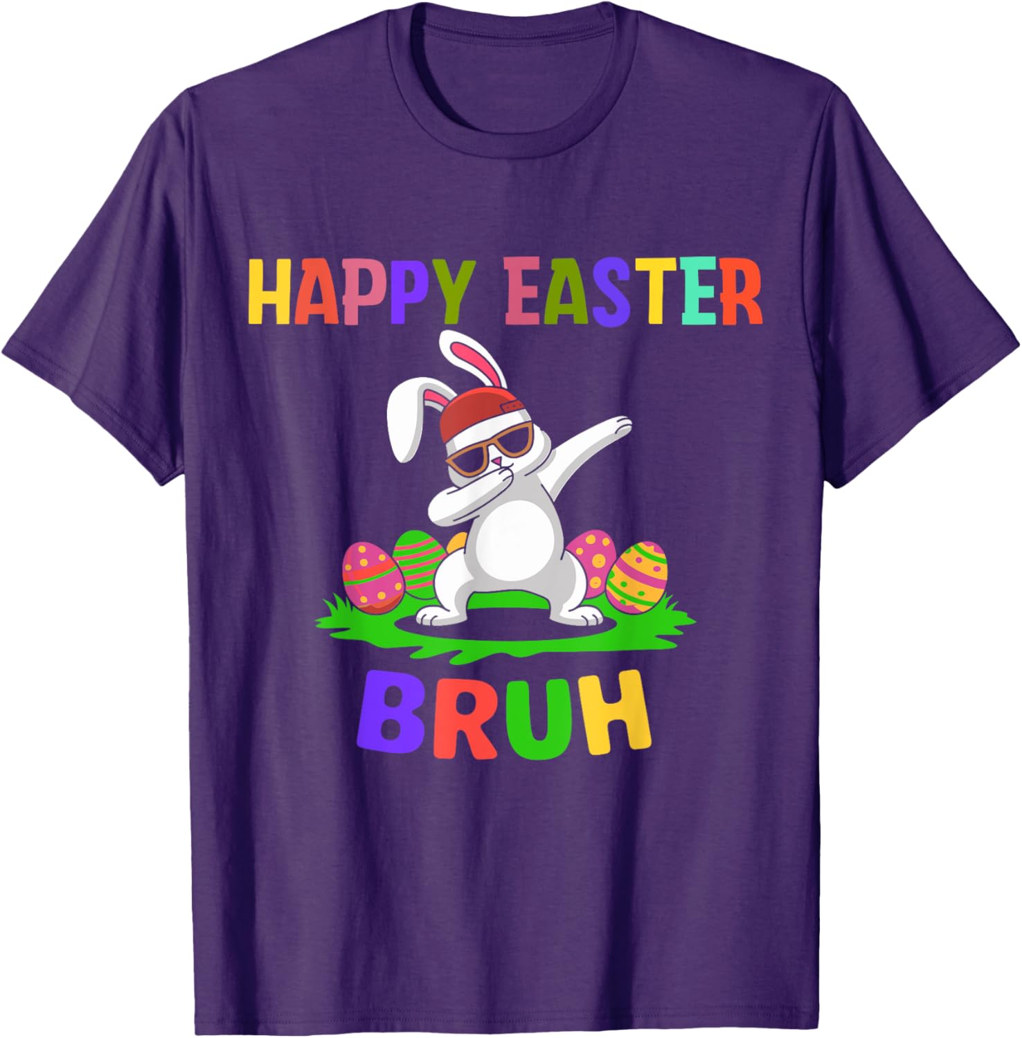 humor Bunny Easter Bruh, Funny Boy Girl Kid Easter day T-Shirt