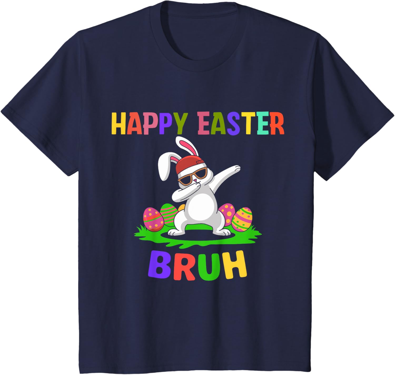 humor Bunny Easter Bruh, Funny Boy Girl Kid Easter day T-Shirt