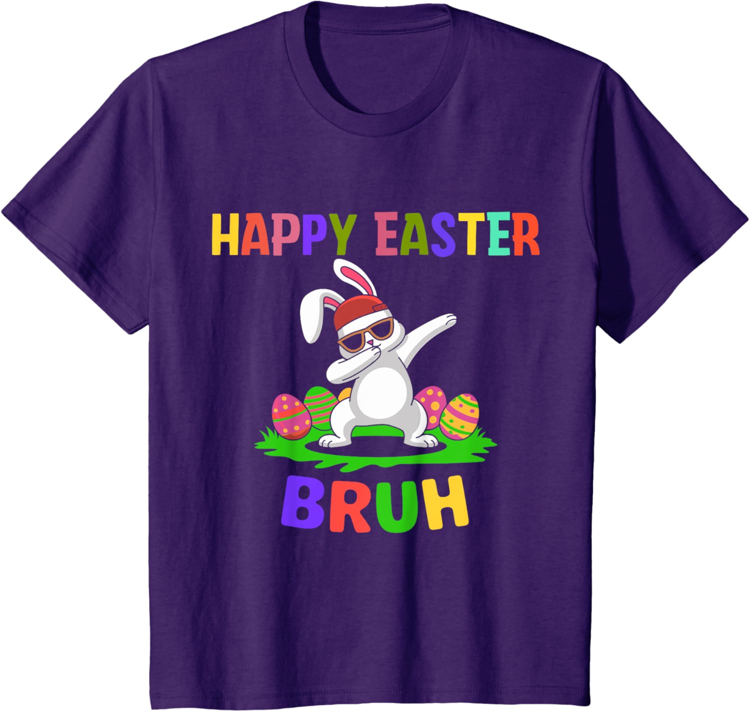 humor Bunny Easter Bruh, Funny Boy Girl Kid Easter day T-Shirt