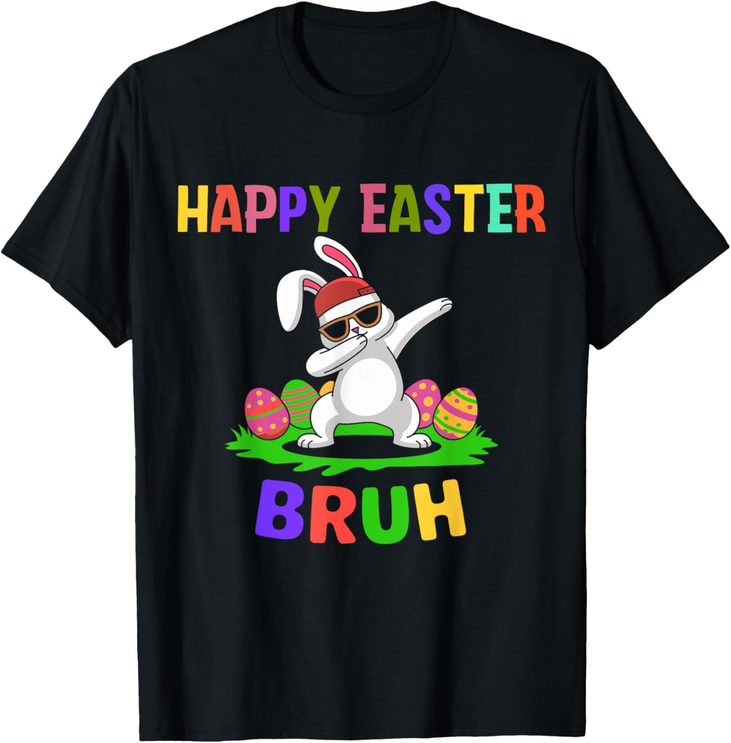 humor Bunny Easter Bruh, Funny Boy Girl Kid Easter day T-Shirt