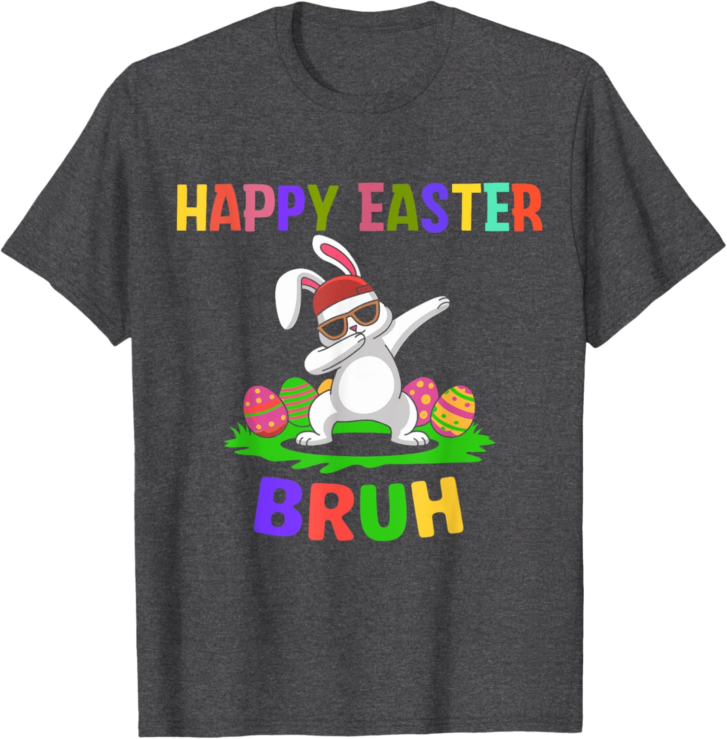 humor Bunny Easter Bruh, Funny Boy Girl Kid Easter day T-Shirt