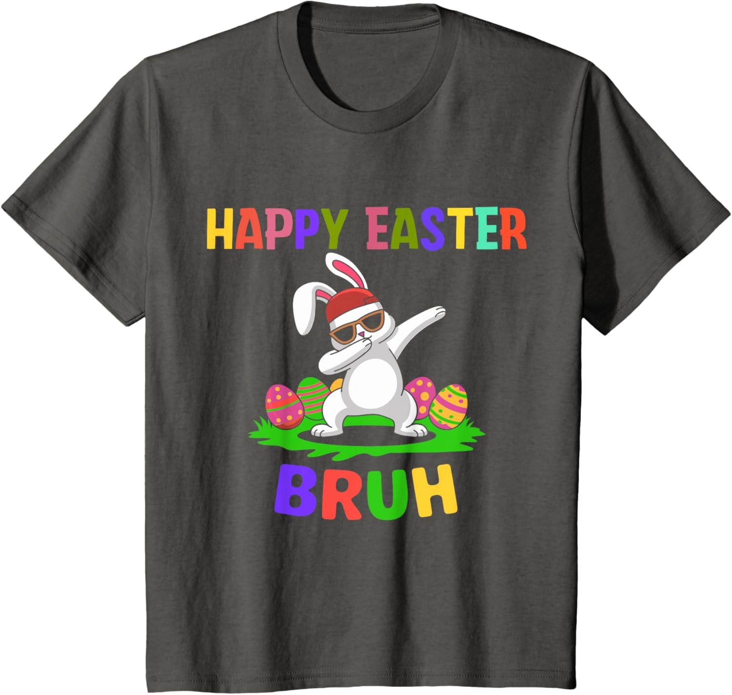 humor Bunny Easter Bruh, Funny Boy Girl Kid Easter day T-Shirt