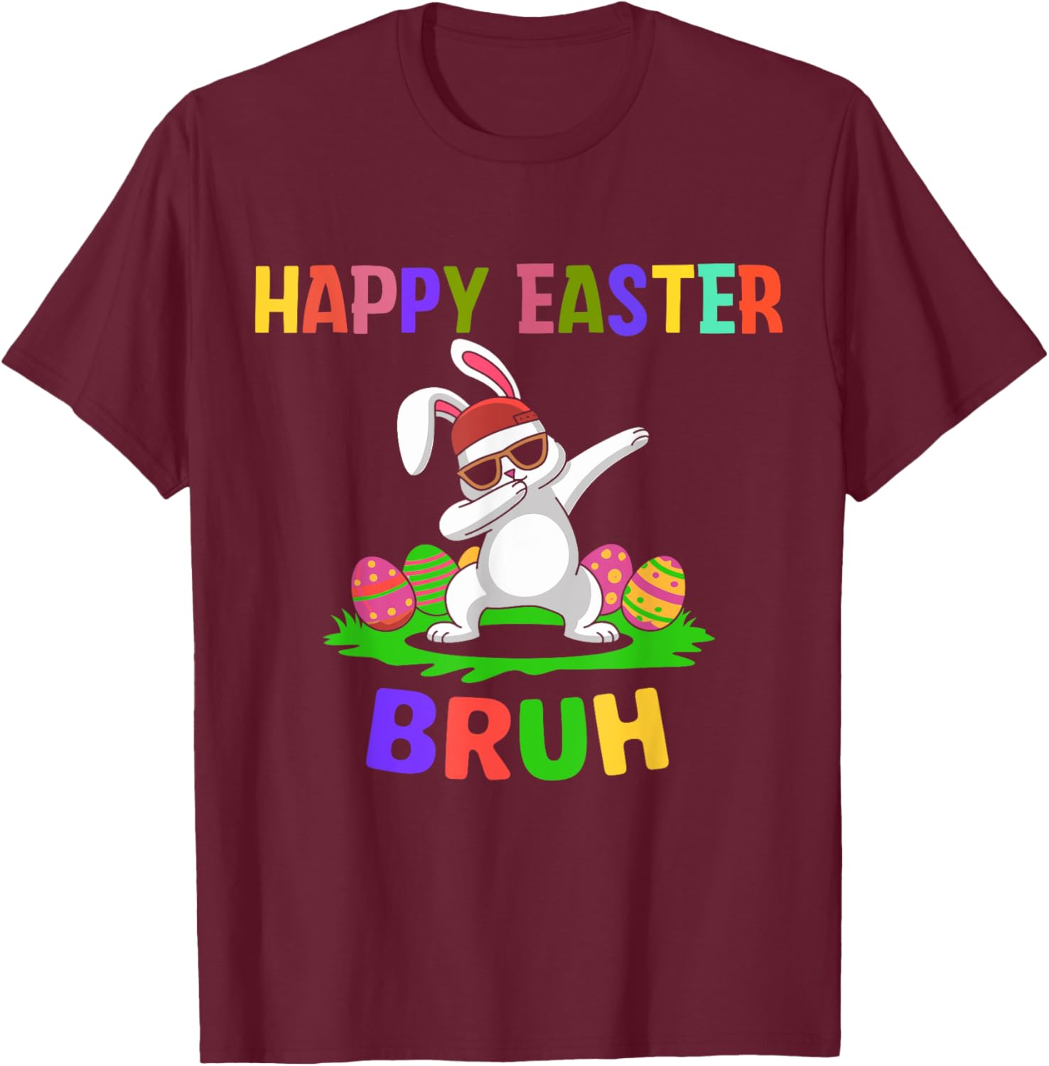 humor Bunny Easter Bruh, Funny Boy Girl Kid Easter day T-Shirt