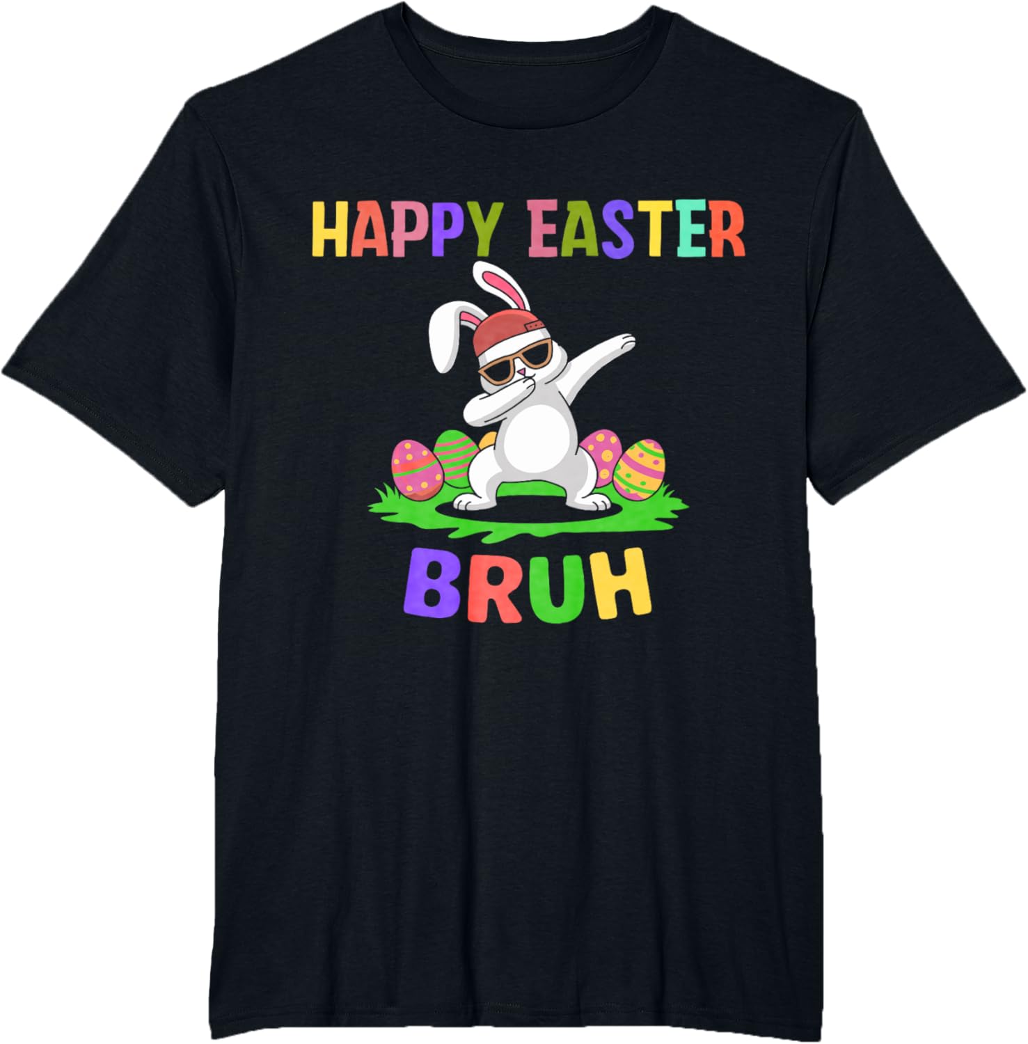 humor Bunny Easter Bruh, Funny Boy Girl Kid Easter day T-Shirt