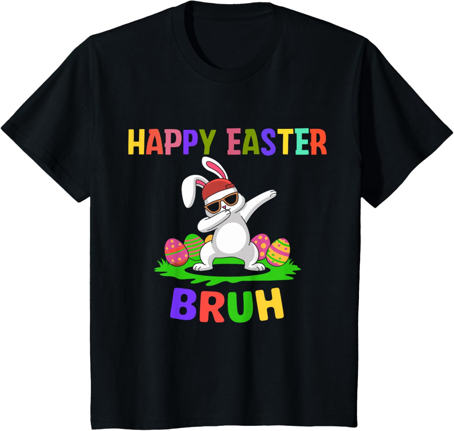 humor Bunny Easter Bruh, Funny Boy Girl Kid Easter day T-Shirt