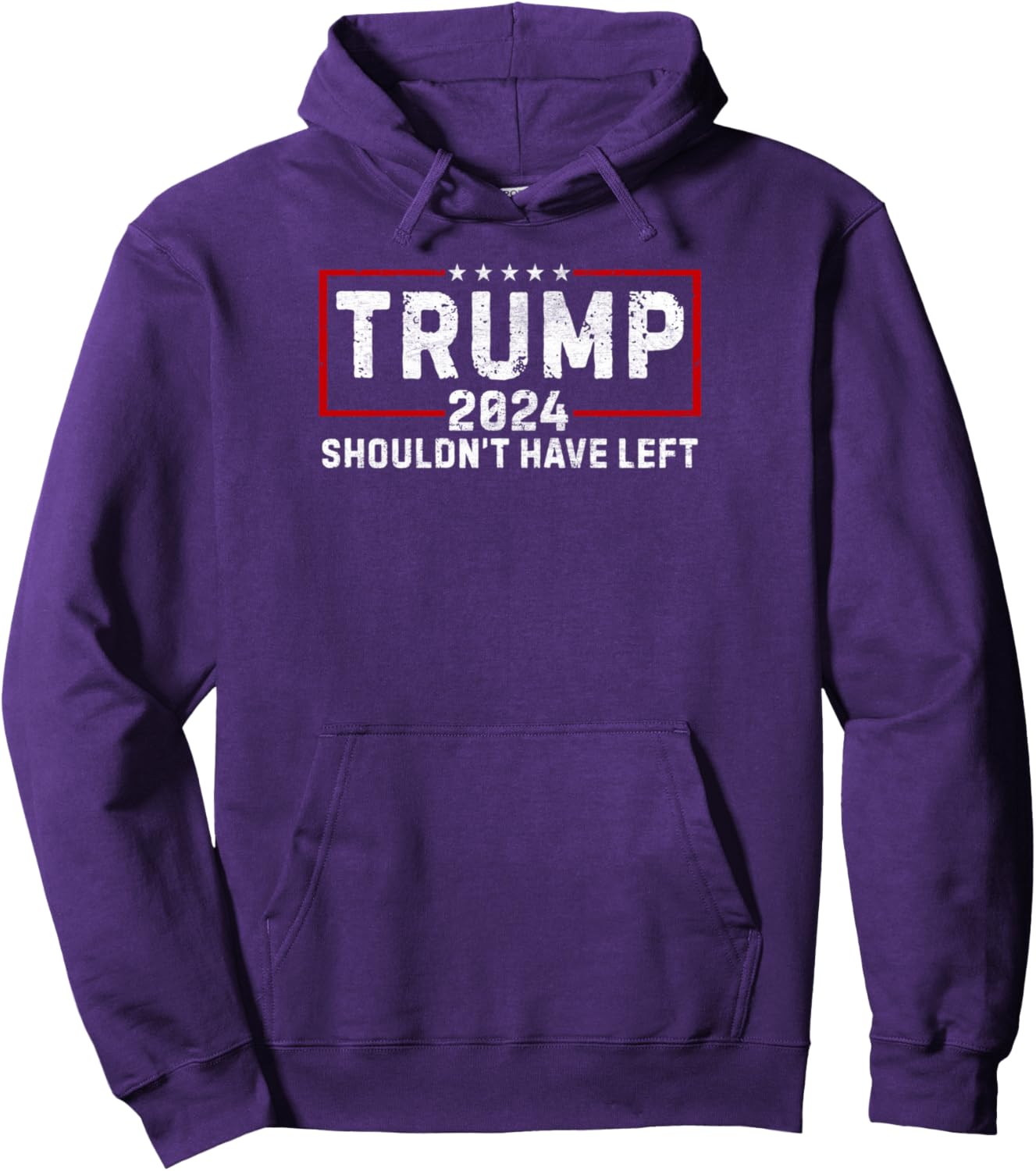 I Shouldn't Have Left Trump Supporter Election American Flag Pullover Hoodie