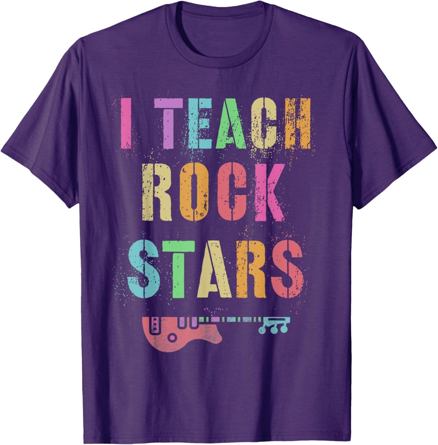 I TEACH ROCKSTARS Band Vibes Teacher Rocks My Music Teaching T-Shirt