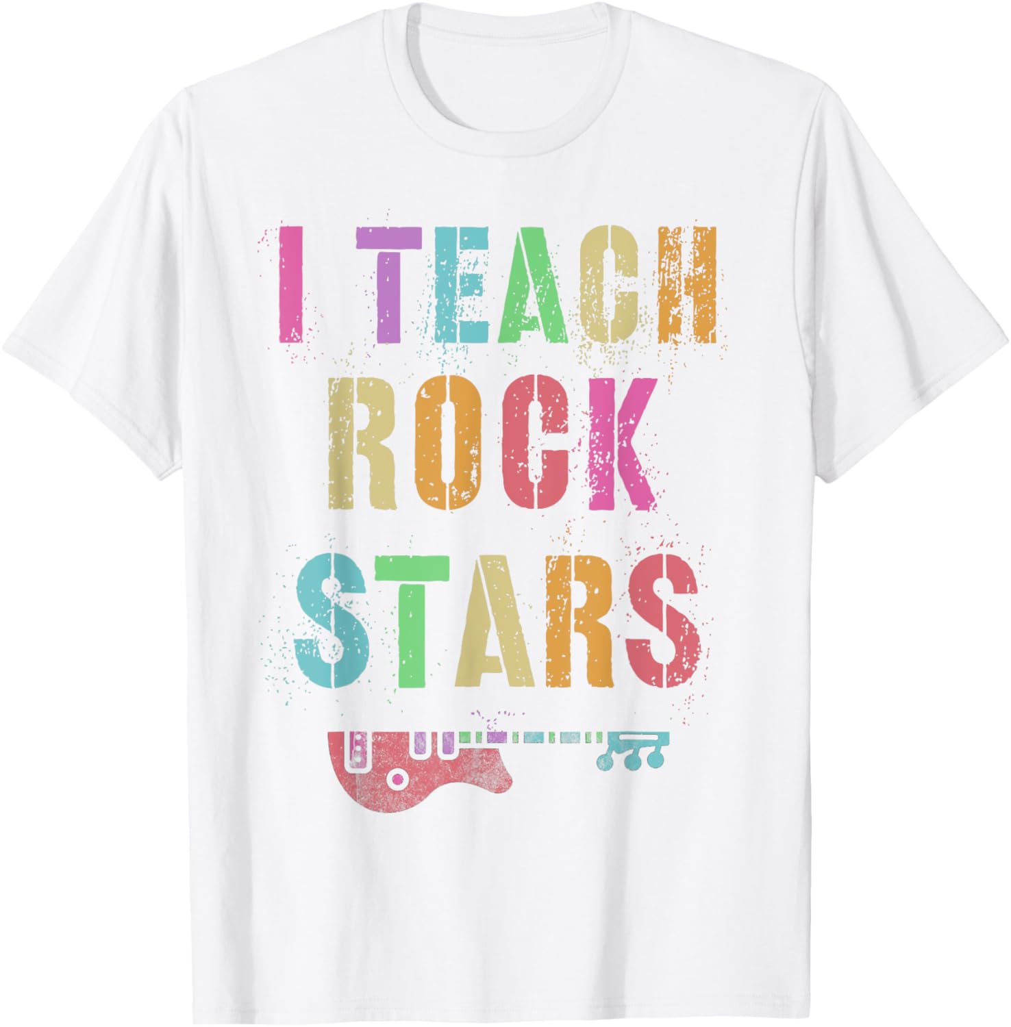 I TEACH ROCKSTARS Band Vibes Teacher Rocks My Music Teaching T-Shirt