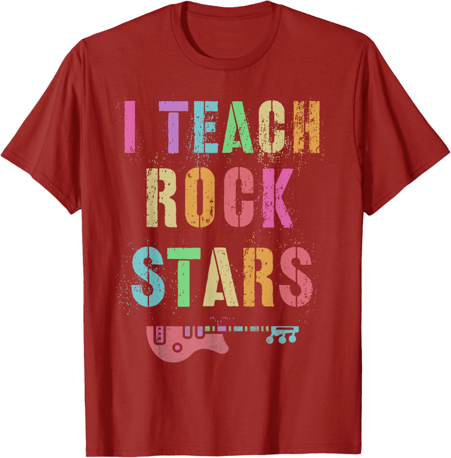 I TEACH ROCKSTARS Band Vibes Teacher Rocks My Music Teaching T-Shirt