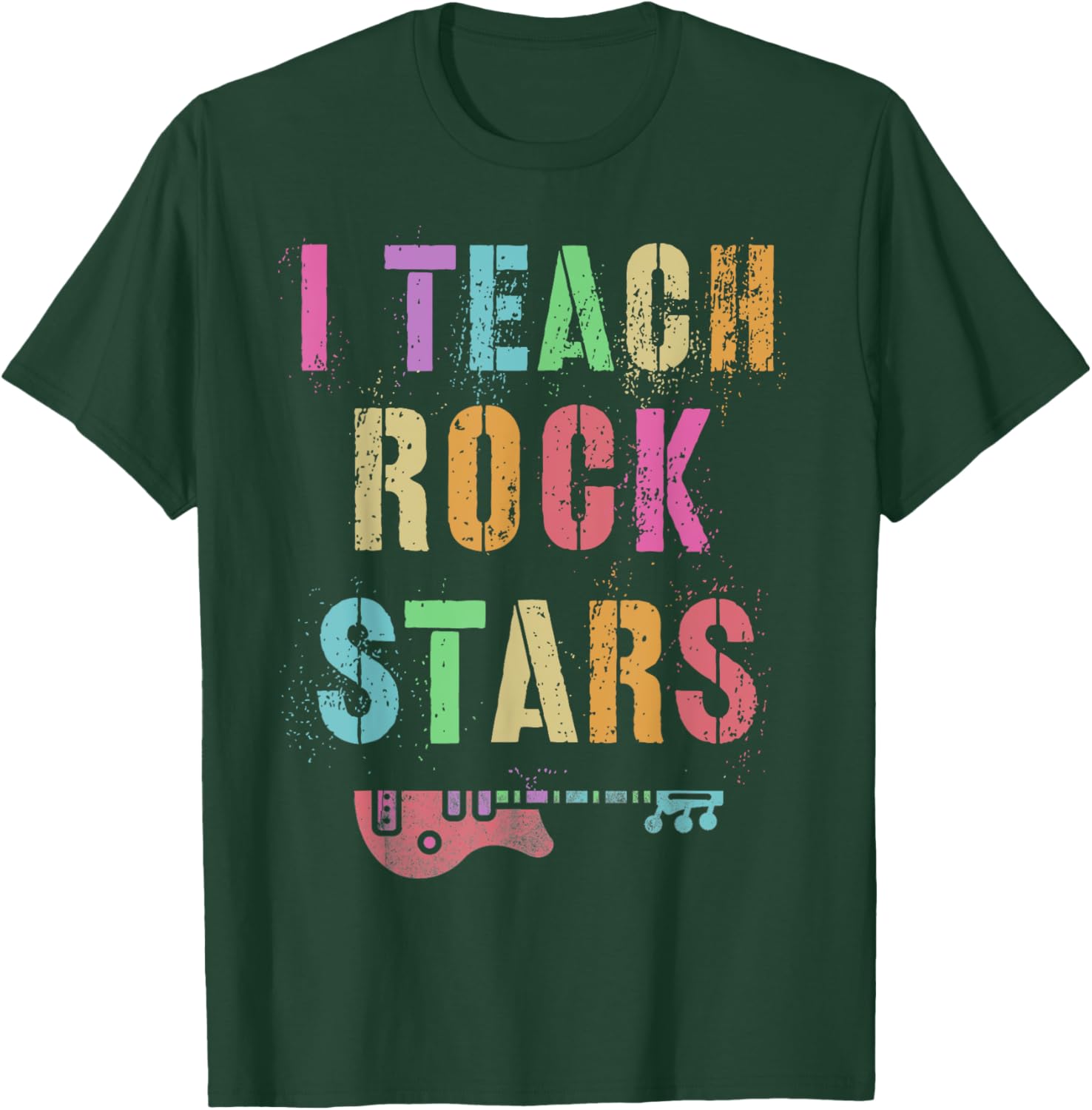 I TEACH ROCKSTARS Band Vibes Teacher Rocks My Music Teaching T-Shirt