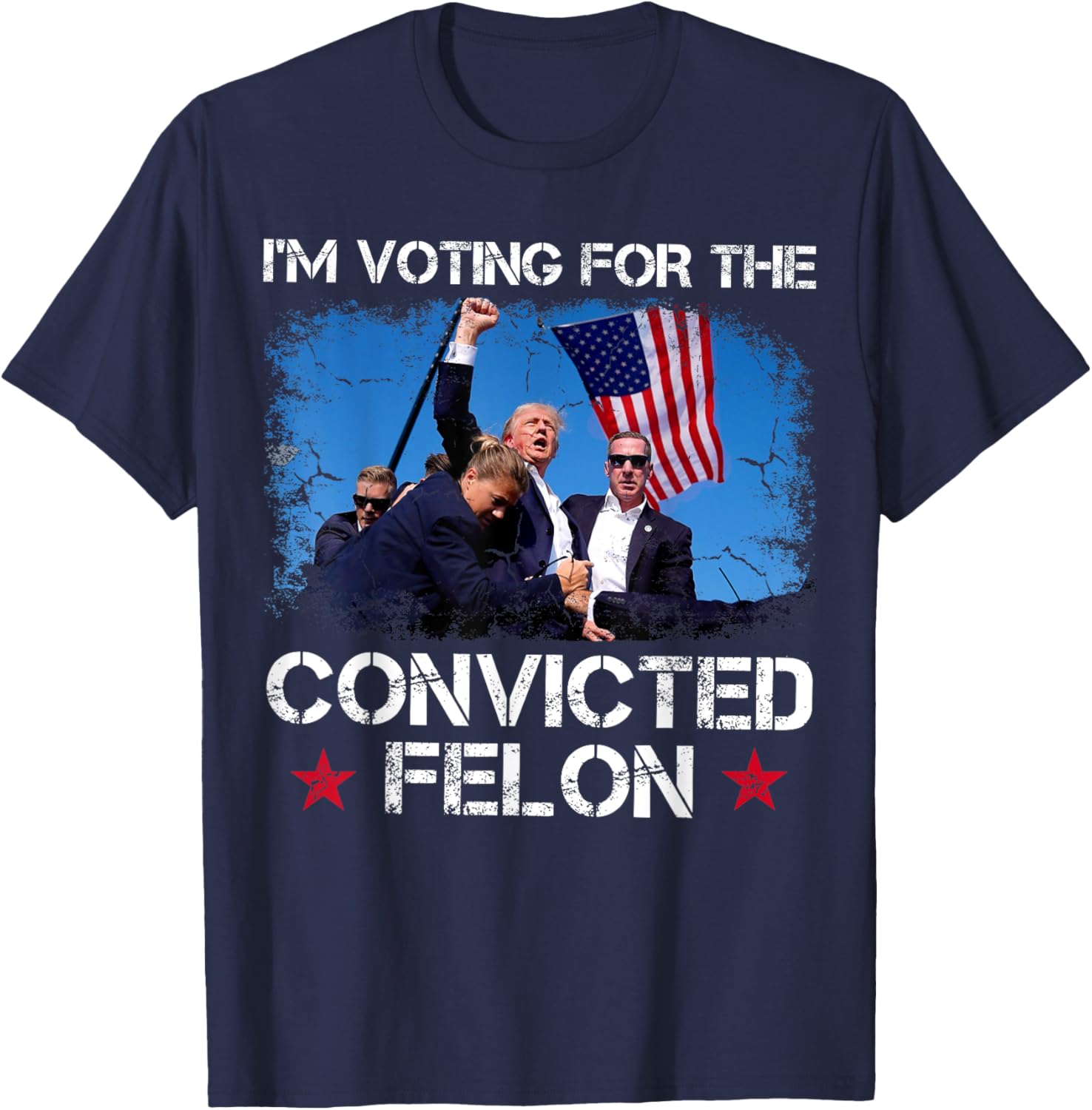 I'm Voting Convicted Felon 2024 Trump 2024 Convicted Felon T-Shirt