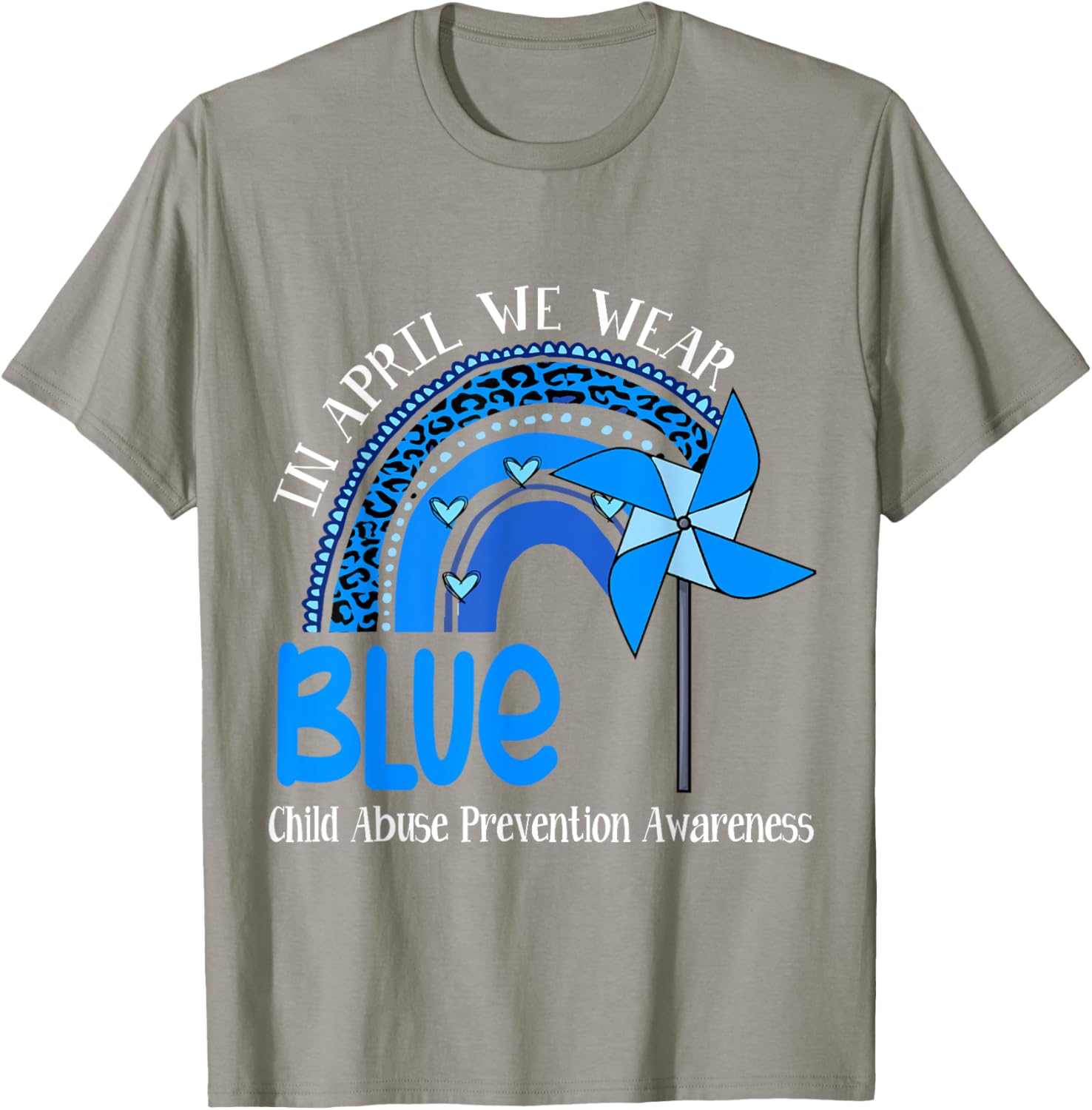 In April We Wear Blue For Child Abuse Prevention Awareness T-Shirt