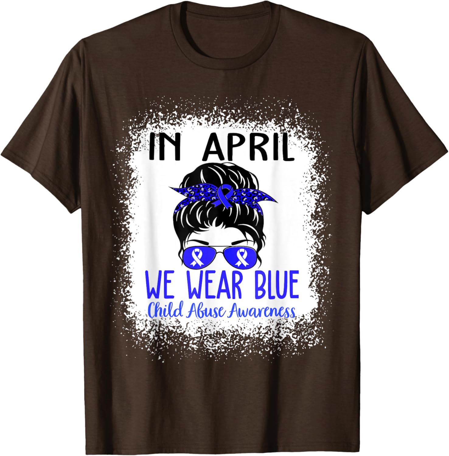 In April We Wear Blue For Child Abuse Prevention Awareness T-Shirt