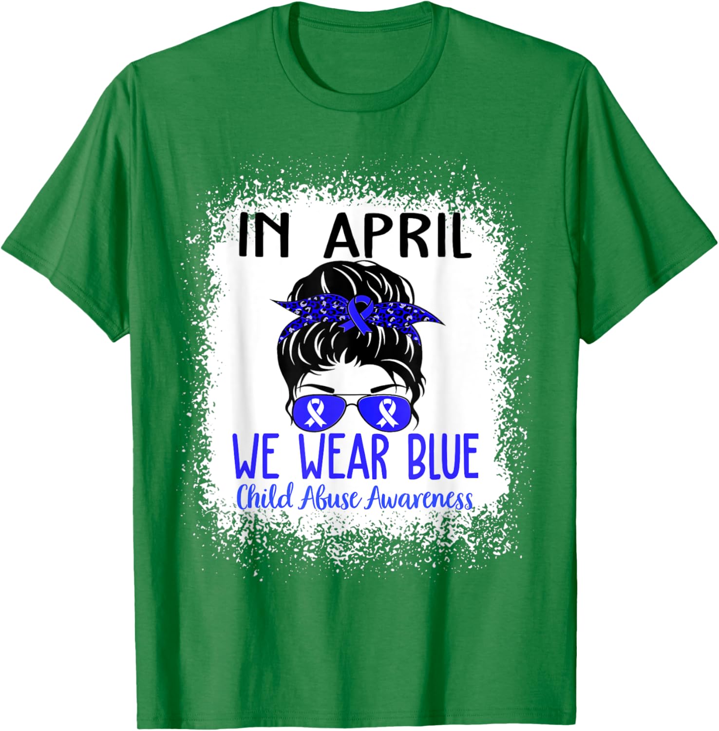 In April We Wear Blue For Child Abuse Prevention Awareness T-Shirt