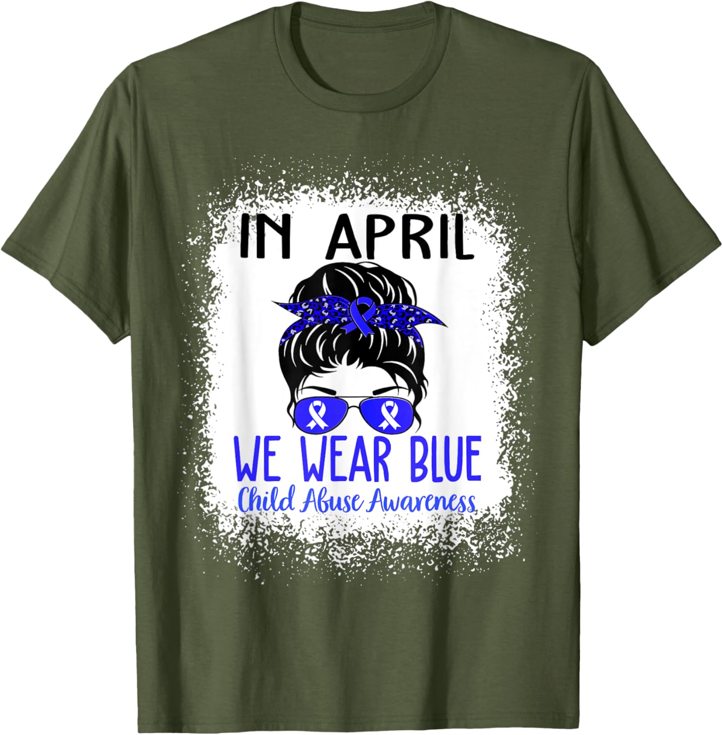 In April We Wear Blue For Child Abuse Prevention Awareness T-Shirt