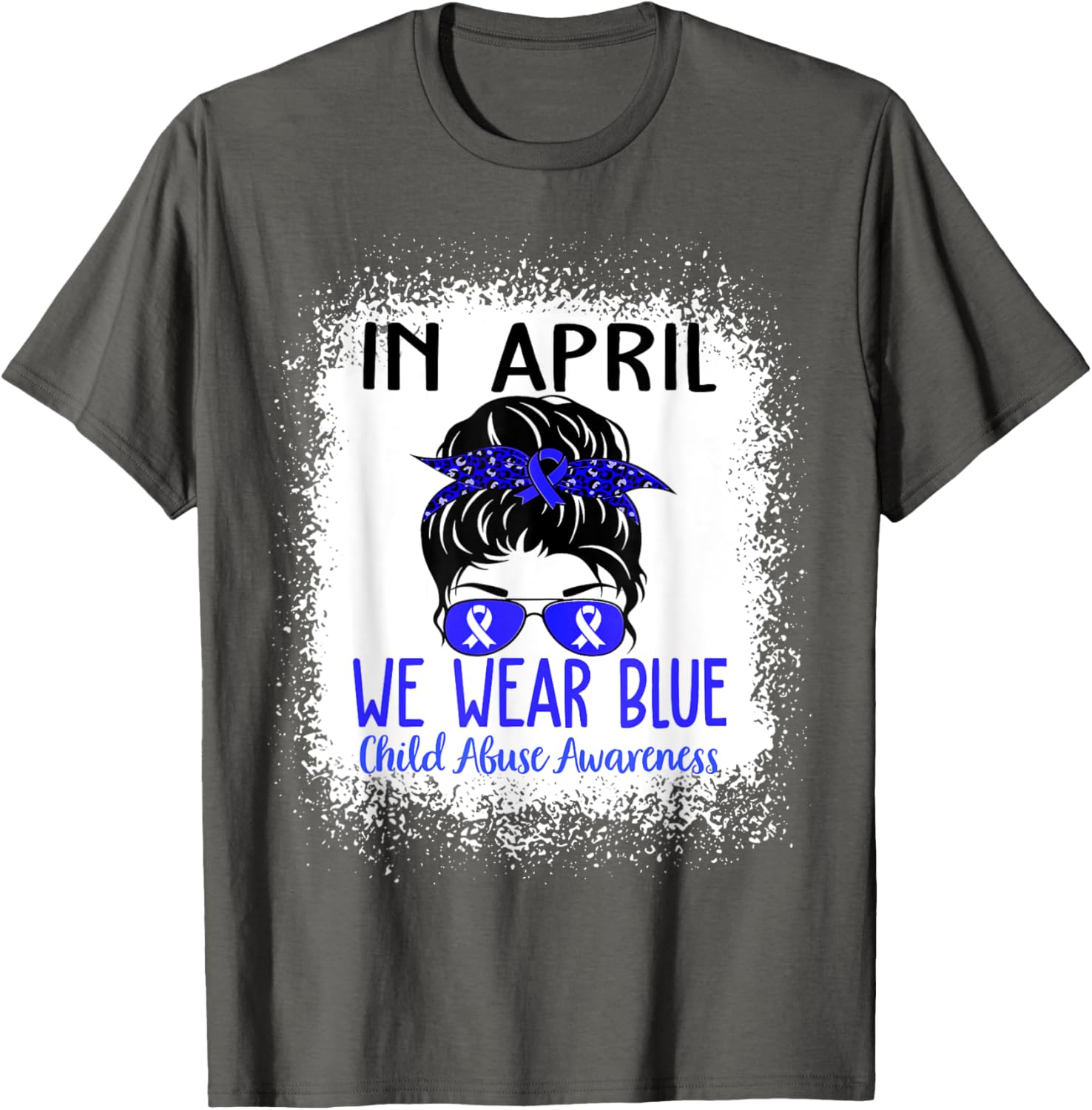 In April We Wear Blue For Child Abuse Prevention Awareness T-Shirt