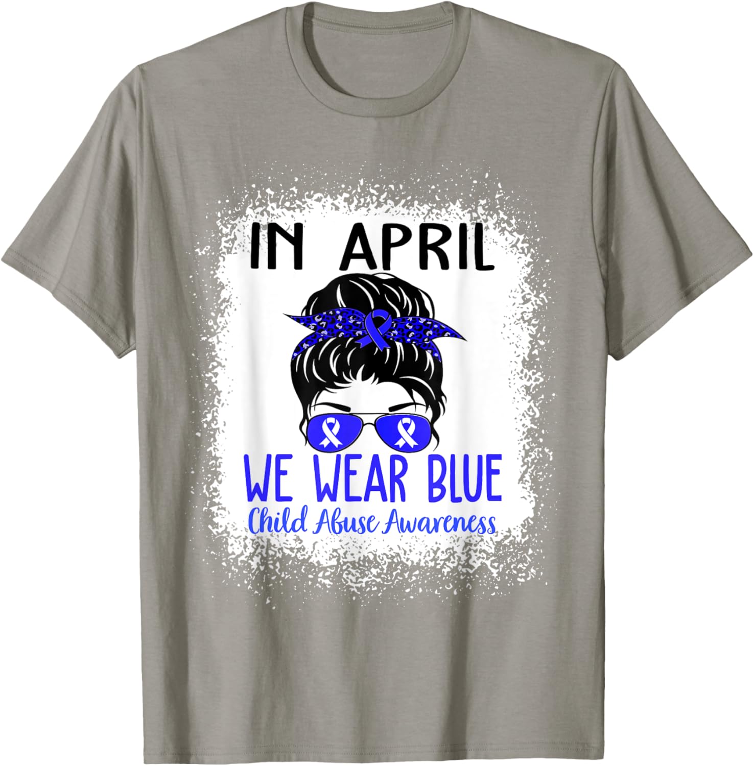 In April We Wear Blue For Child Abuse Prevention Awareness T-Shirt