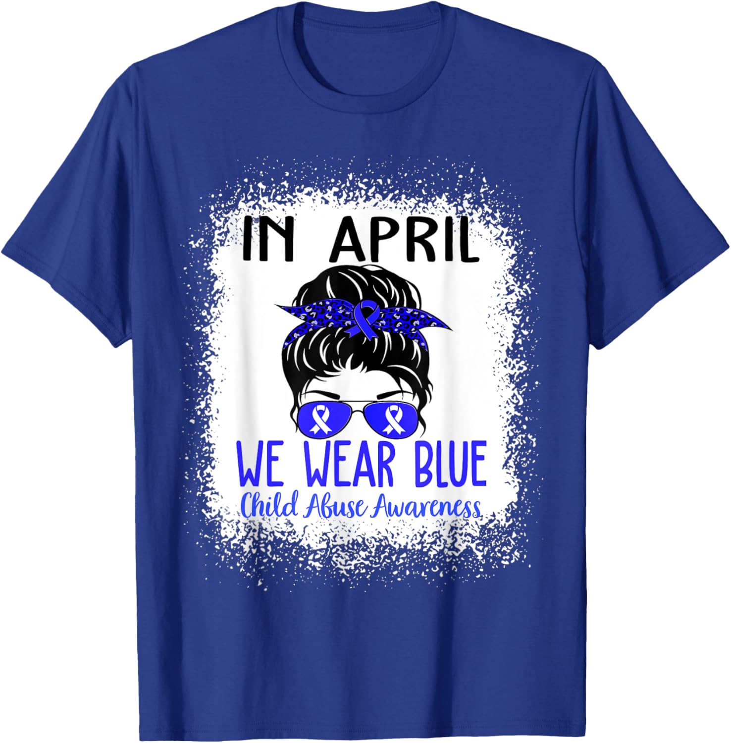 In April We Wear Blue For Child Abuse Prevention Awareness T-Shirt