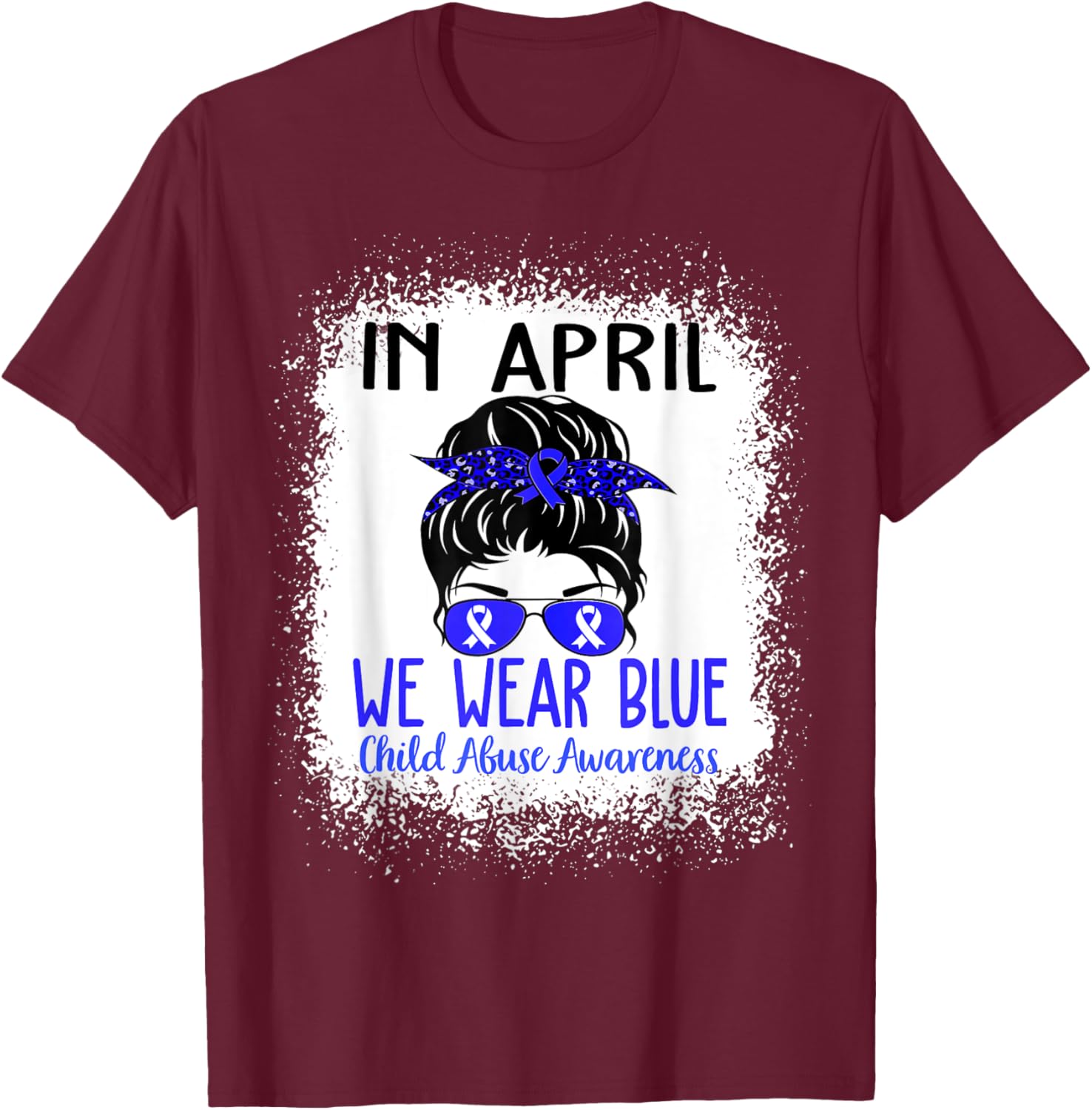 In April We Wear Blue For Child Abuse Prevention Awareness T-Shirt