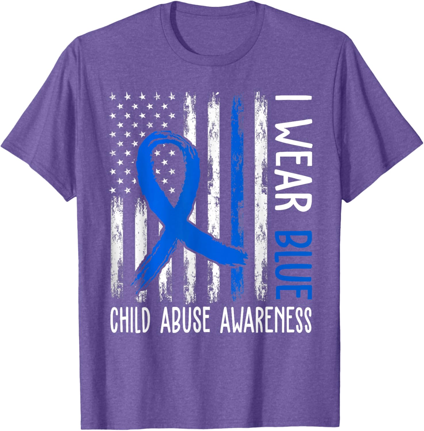 In April We Wear Blue For Child Abuse Prevention Awareness T-Shirt