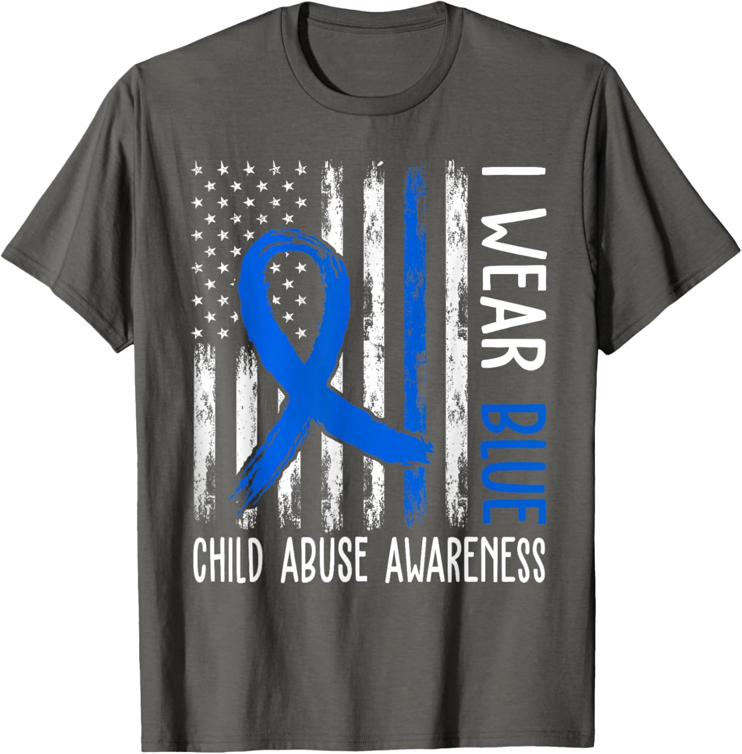 In April We Wear Blue For Child Abuse Prevention Awareness T-Shirt