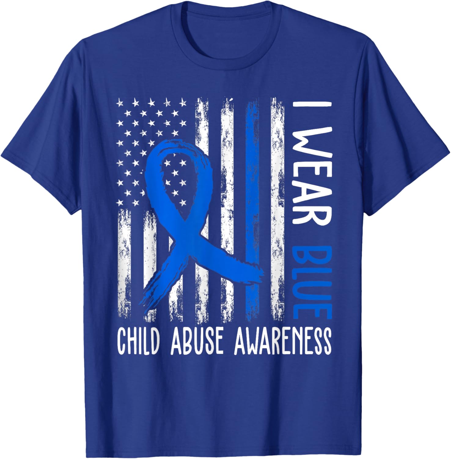 In April We Wear Blue For Child Abuse Prevention Awareness T-Shirt