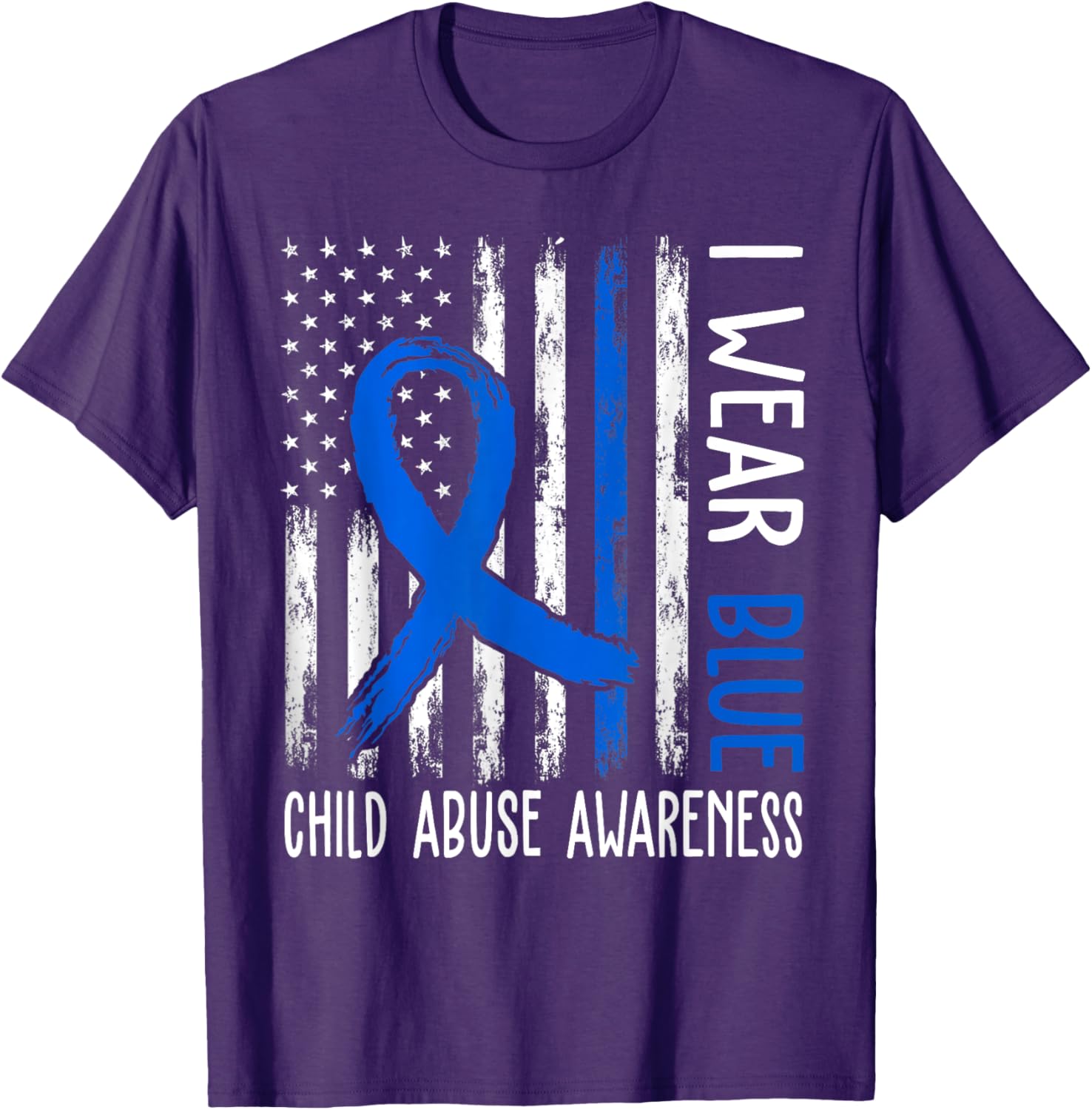 In April We Wear Blue For Child Abuse Prevention Awareness T-Shirt