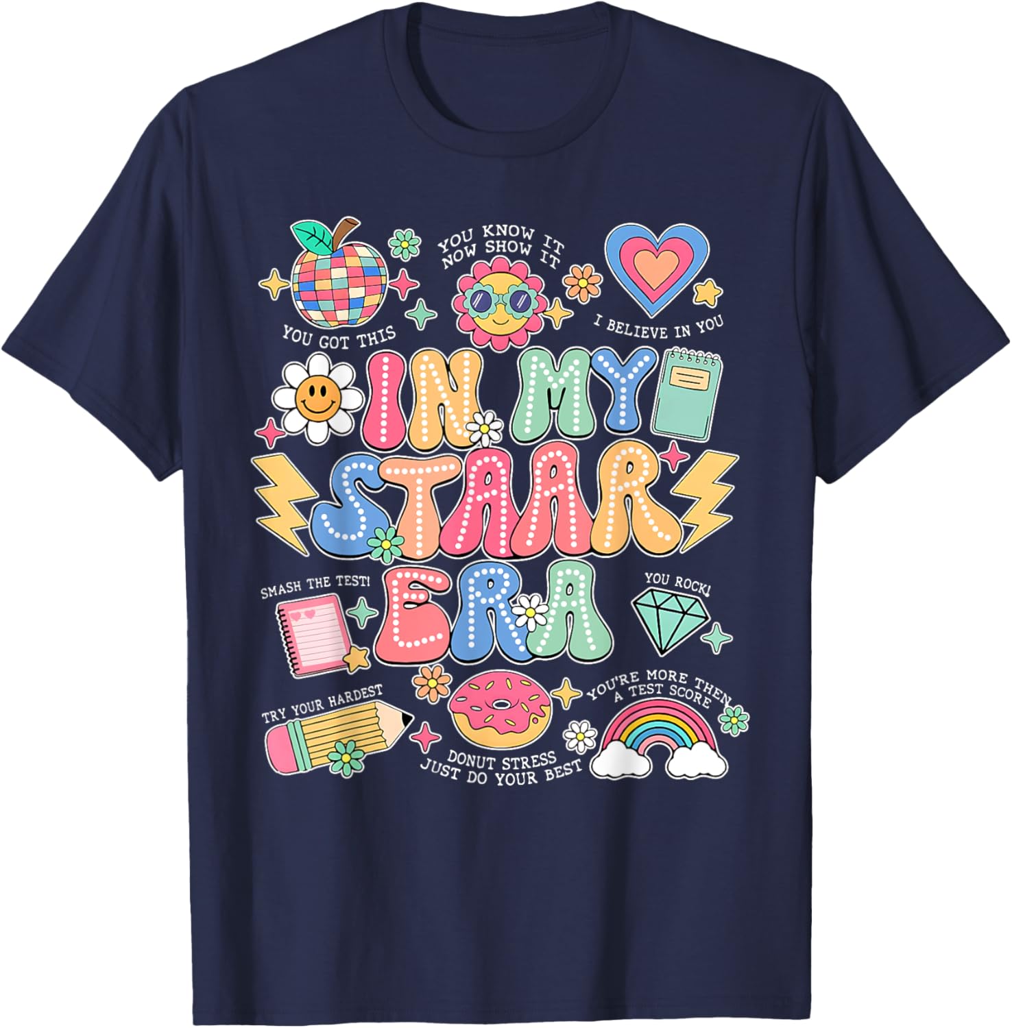 In My Staar Era Motivational Testing Test Day Boy Girl Kid T-Shirt