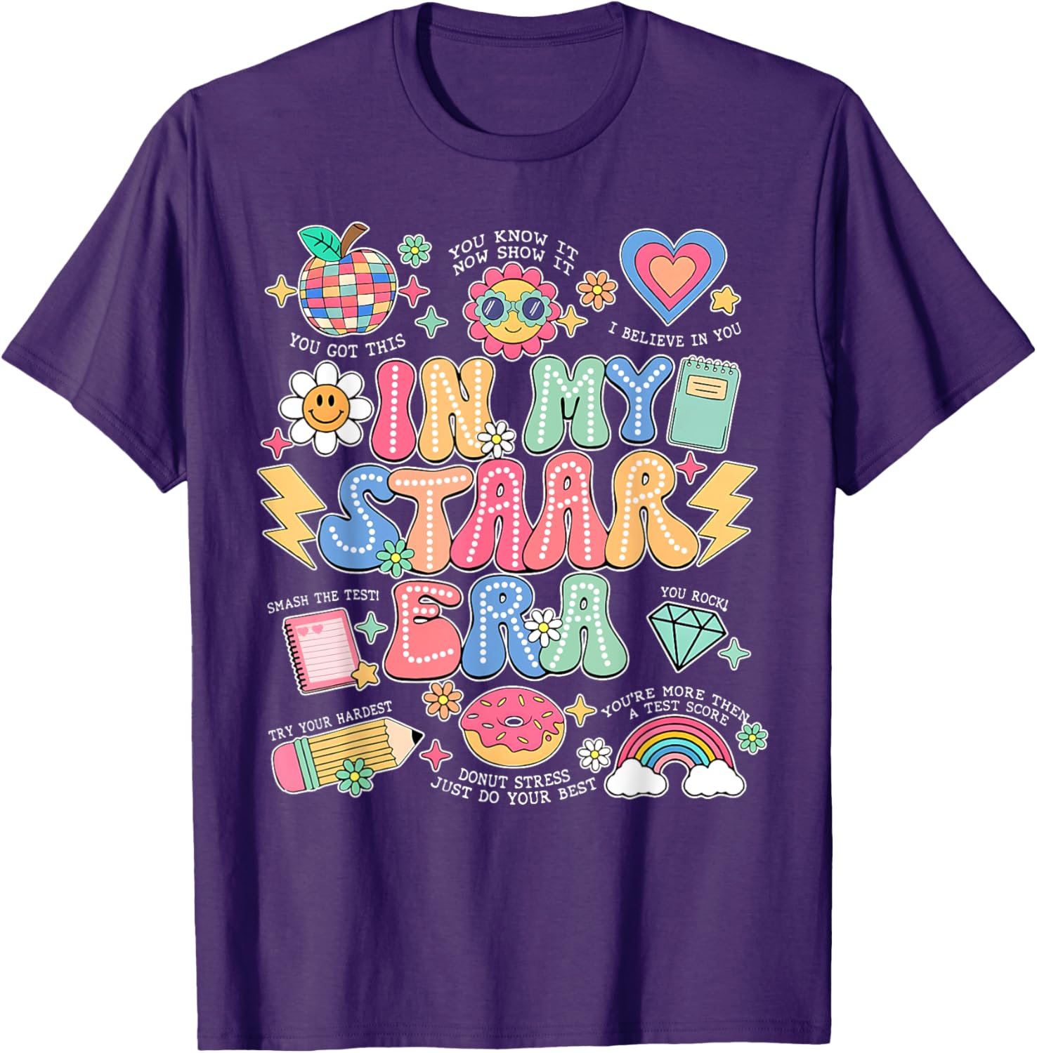In My Staar Era Motivational Testing Test Day Boy Girl Kid T-Shirt