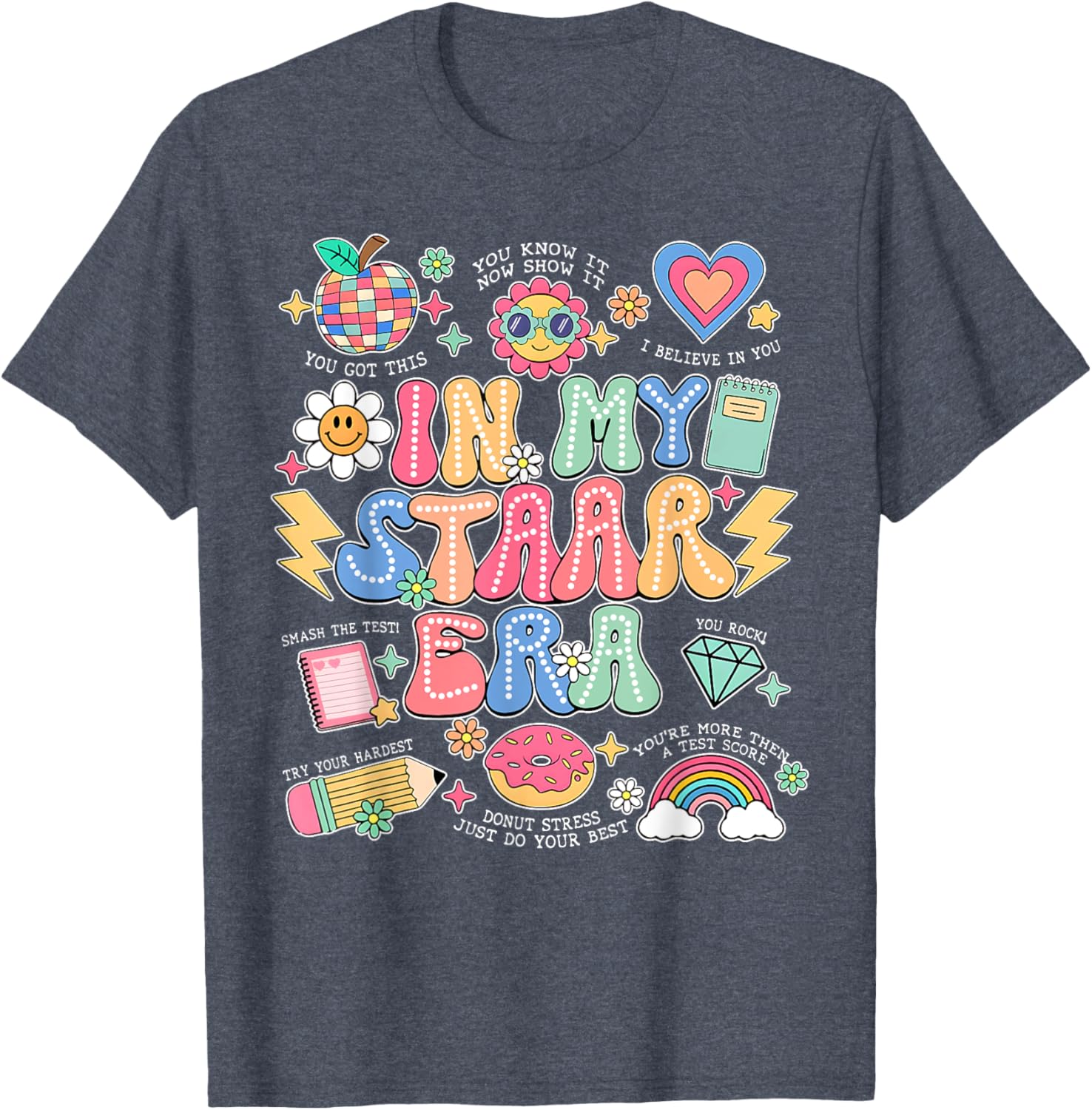 In My Staar Era Motivational Testing Test Day Boy Girl Kid T-Shirt