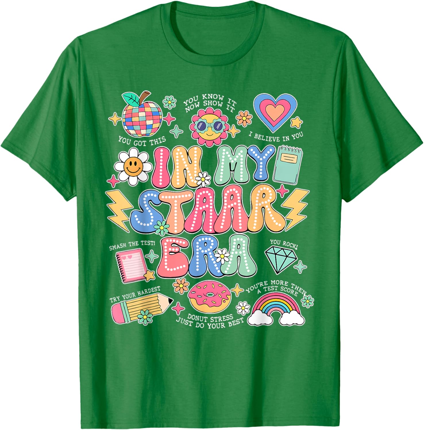 In My Staar Era Motivational Testing Test Day Boy Girl Kid T-Shirt