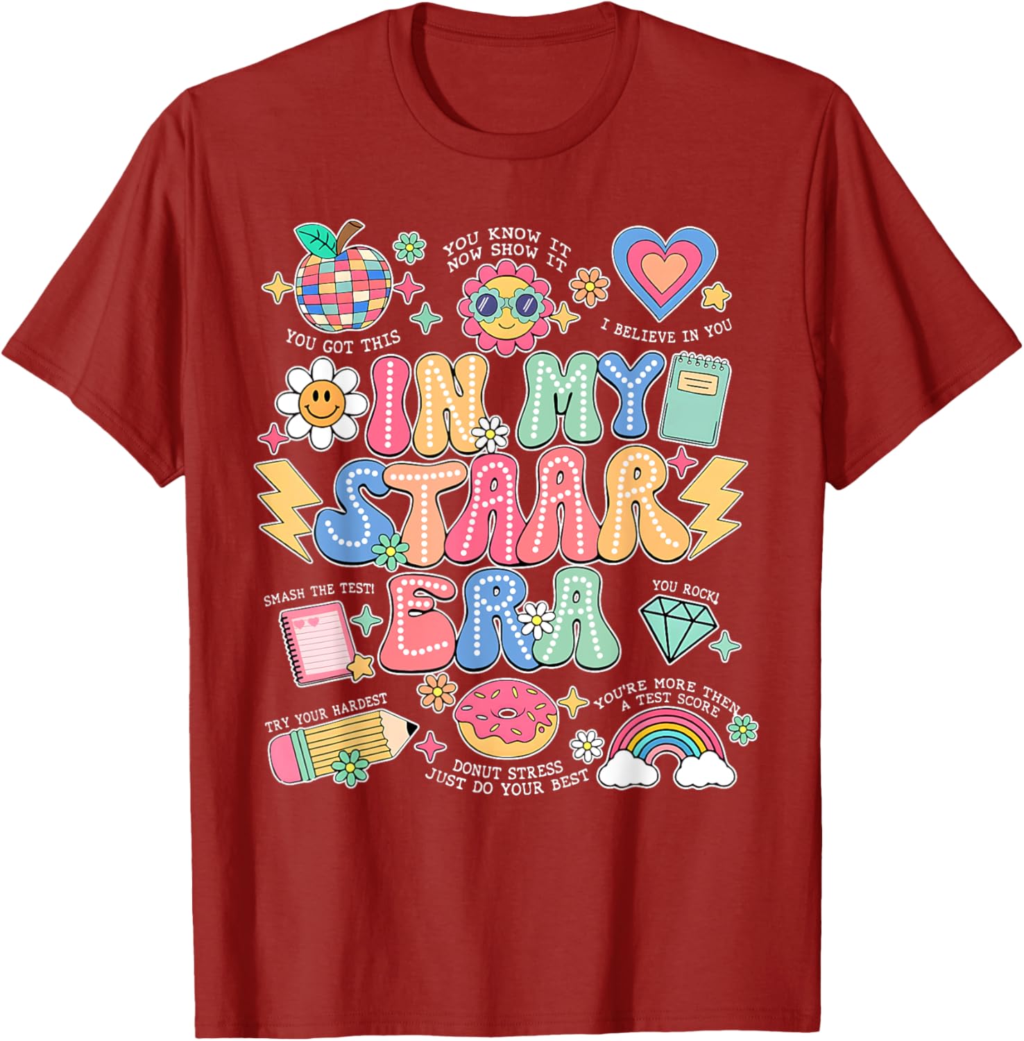 In My Staar Era Motivational Testing Test Day Boy Girl Kid T-Shirt