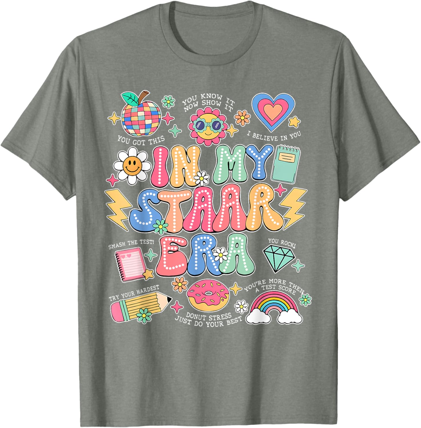 In My Staar Era Motivational Testing Test Day Boy Girl Kid T-Shirt