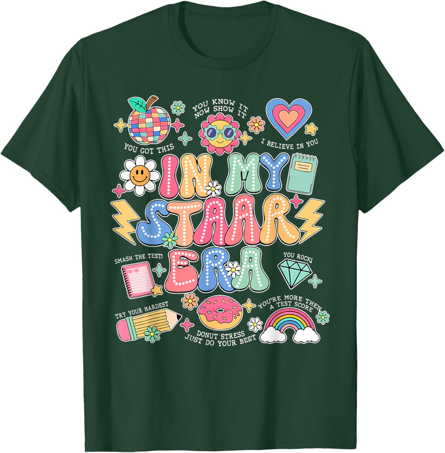 In My Staar Era Motivational Testing Test Day Boy Girl Kid T-Shirt