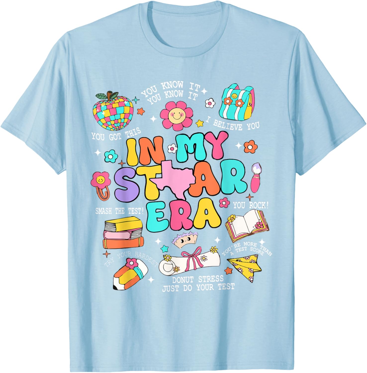 In My Staar Era Motivational Testing Test Day Boy Girl Kid T-Shirt