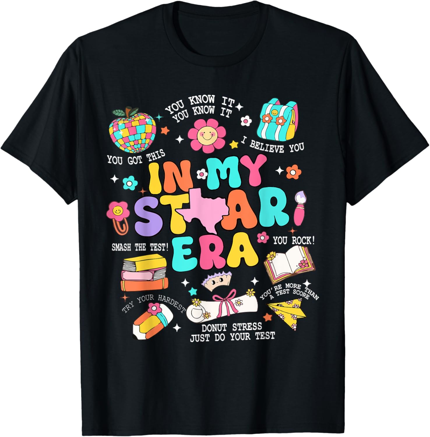 In My Staar Era Motivational Testing Test Day Boy Girl Kid T-Shirt
