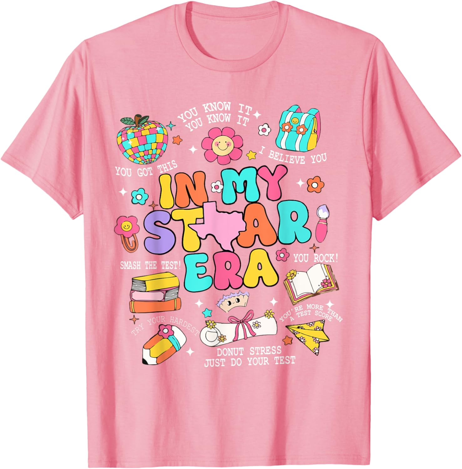 In My Staar Era Motivational Testing Test Day Boy Girl Kid T-Shirt
