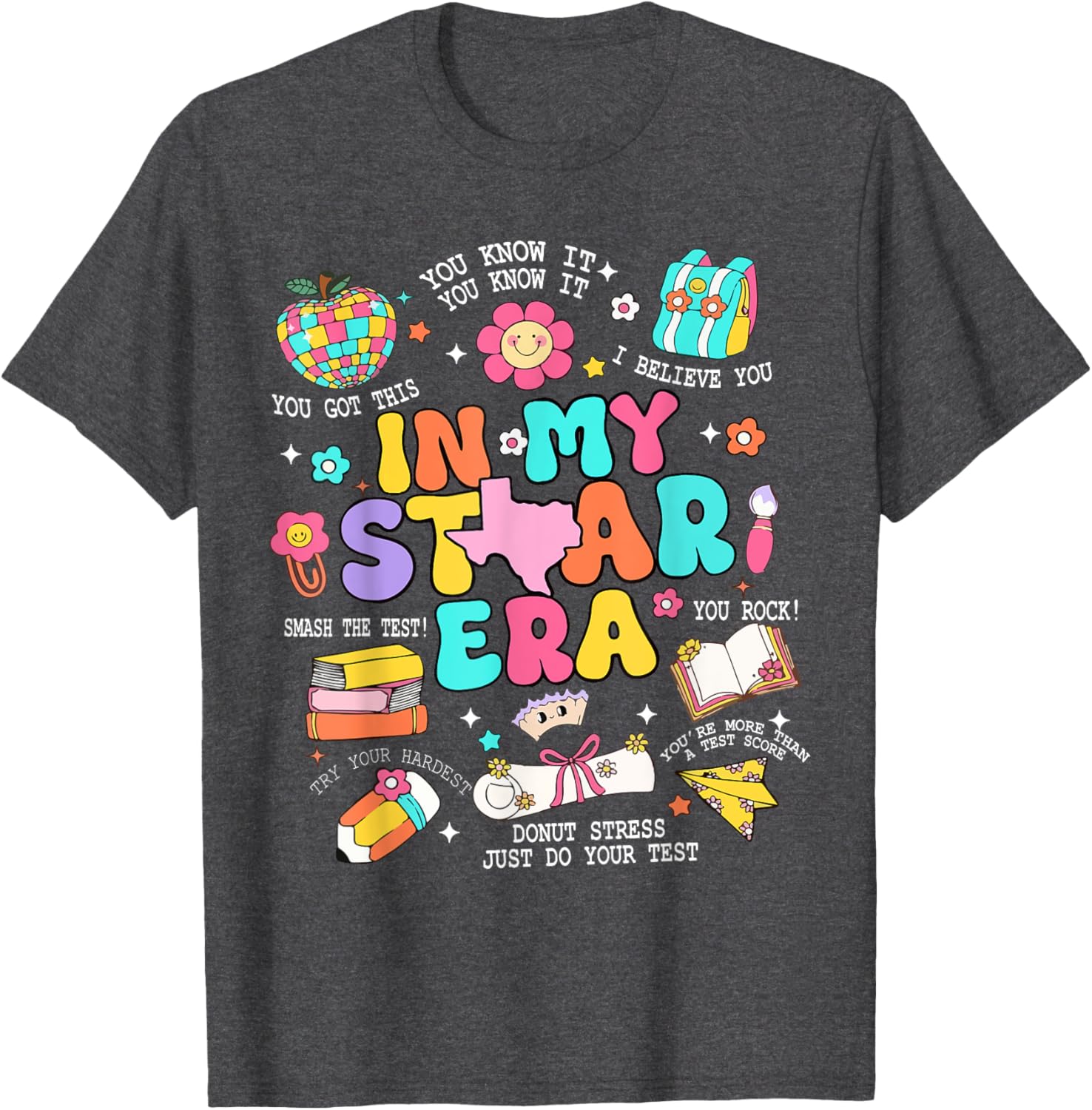 In My Staar Era Motivational Testing Test Day Boy Girl Kid T-Shirt