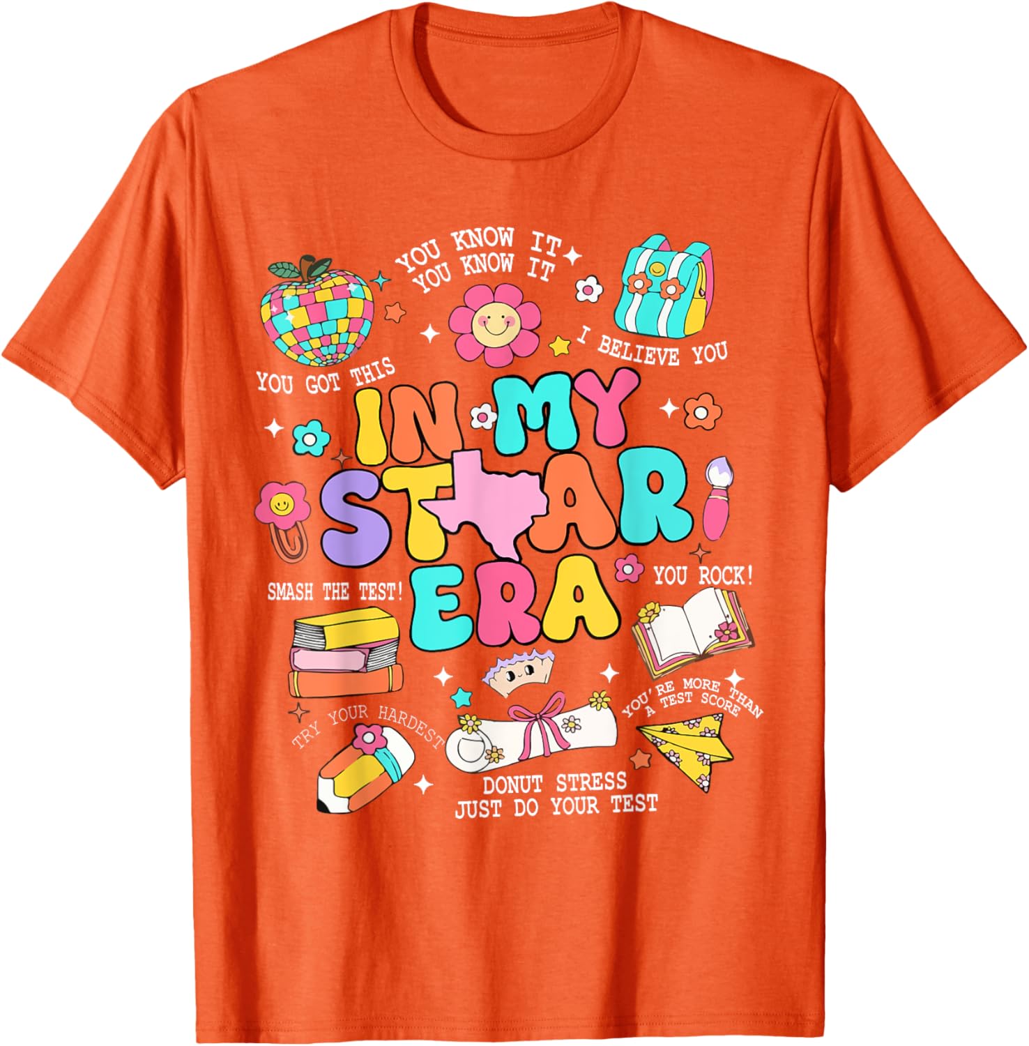 In My Staar Era Motivational Testing Test Day Boy Girl Kid T-Shirt