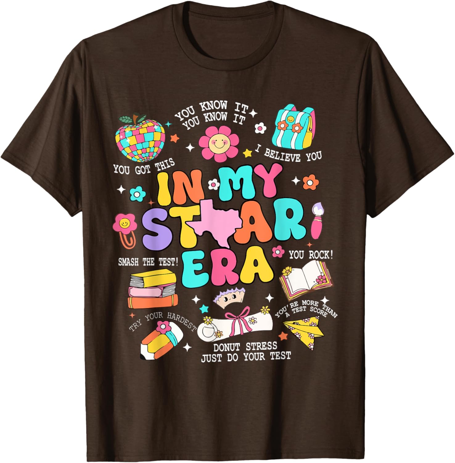 In My Staar Era Motivational Testing Test Day Boy Girl Kid T-Shirt