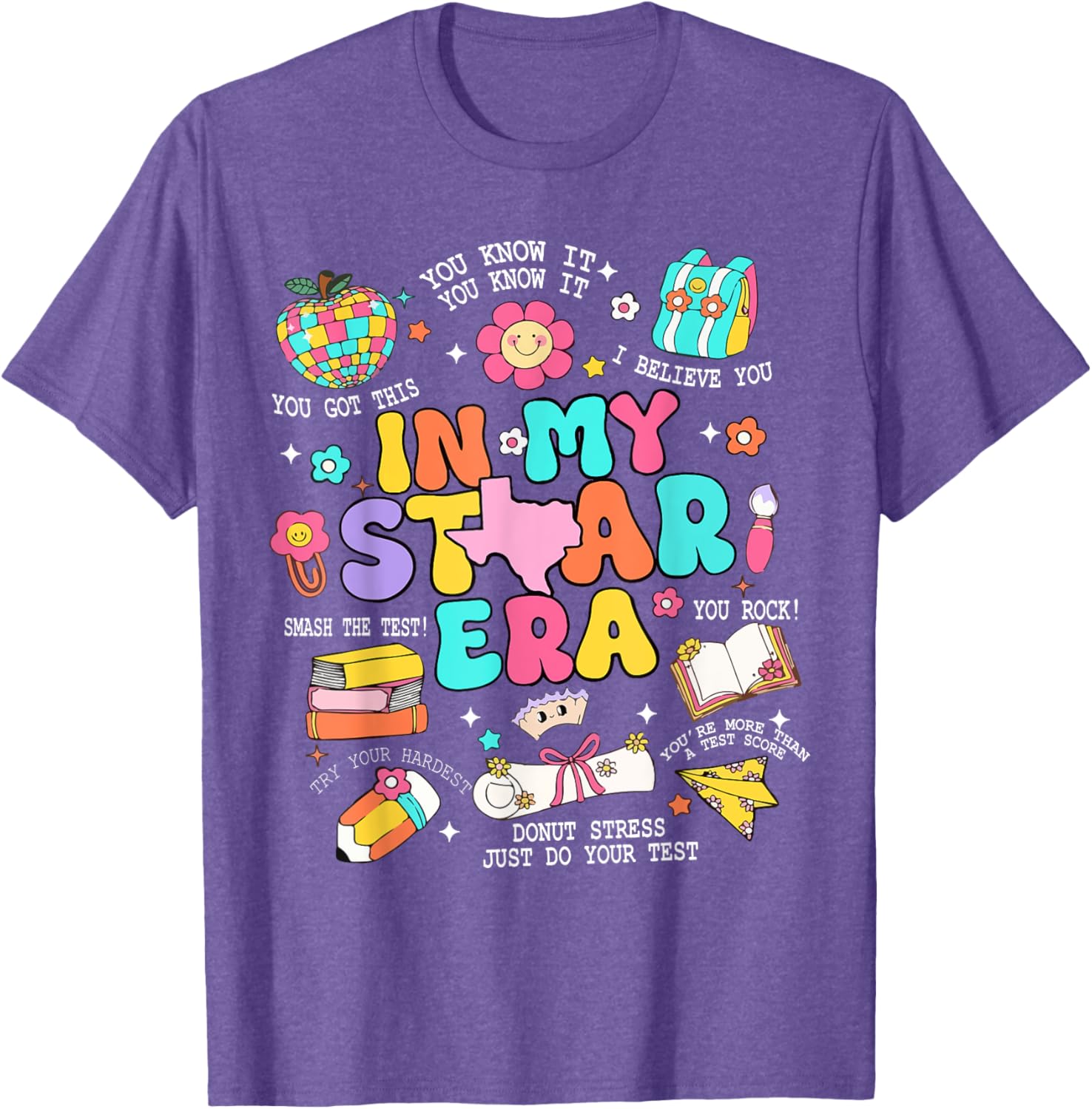 In My Staar Era Motivational Testing Test Day Boy Girl Kid T-Shirt