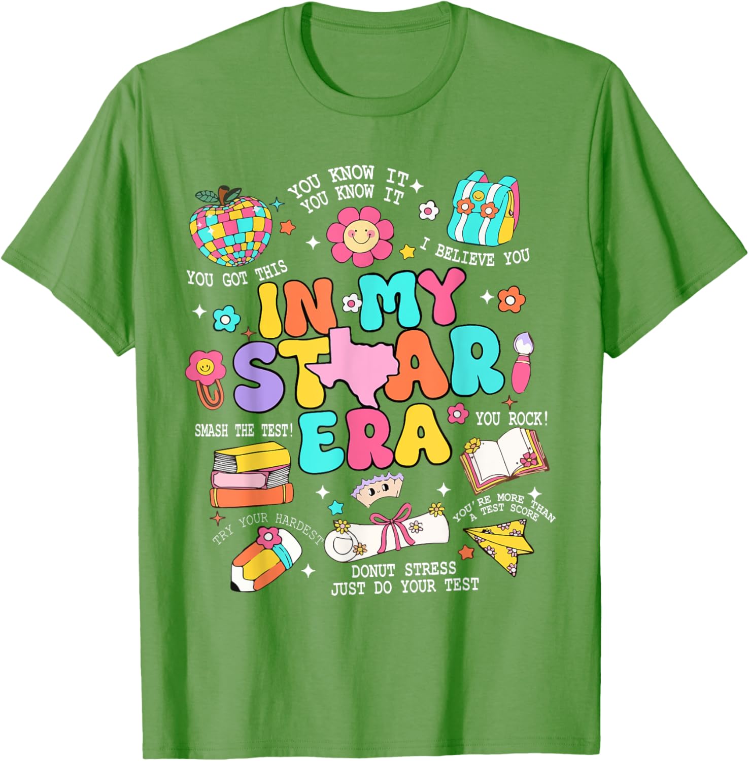 In My Staar Era Motivational Testing Test Day Boy Girl Kid T-Shirt