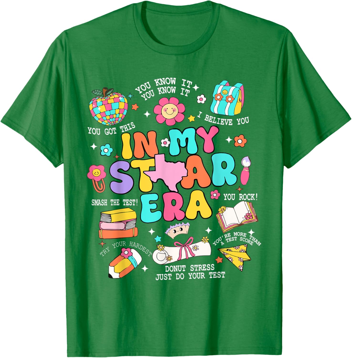 In My Staar Era Motivational Testing Test Day Boy Girl Kid T-Shirt