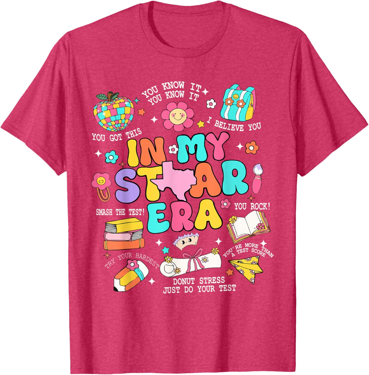 In My Staar Era Motivational Testing Test Day Boy Girl Kid T-Shirt