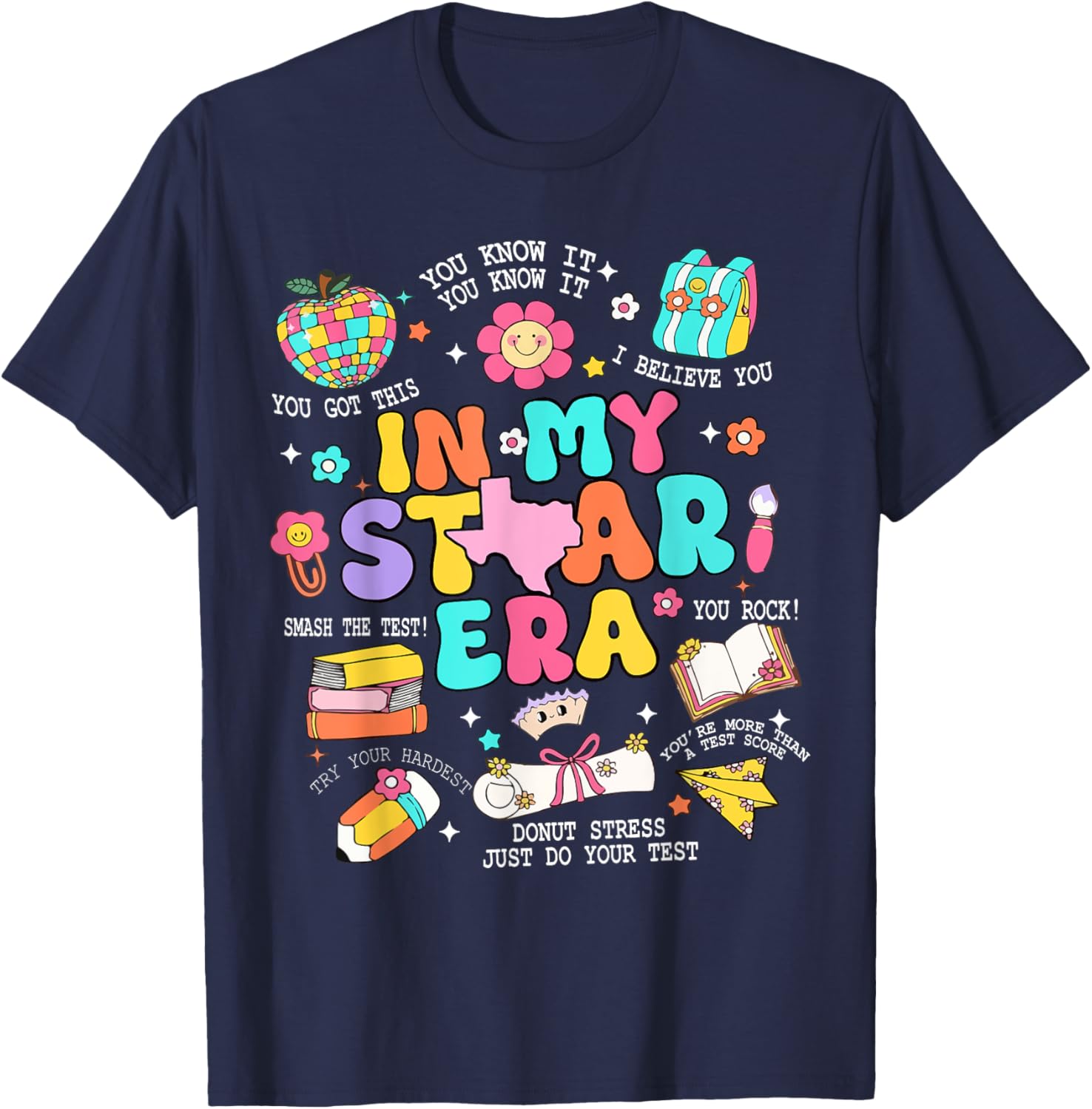In My Staar Era Motivational Testing Test Day Boy Girl Kid T-Shirt