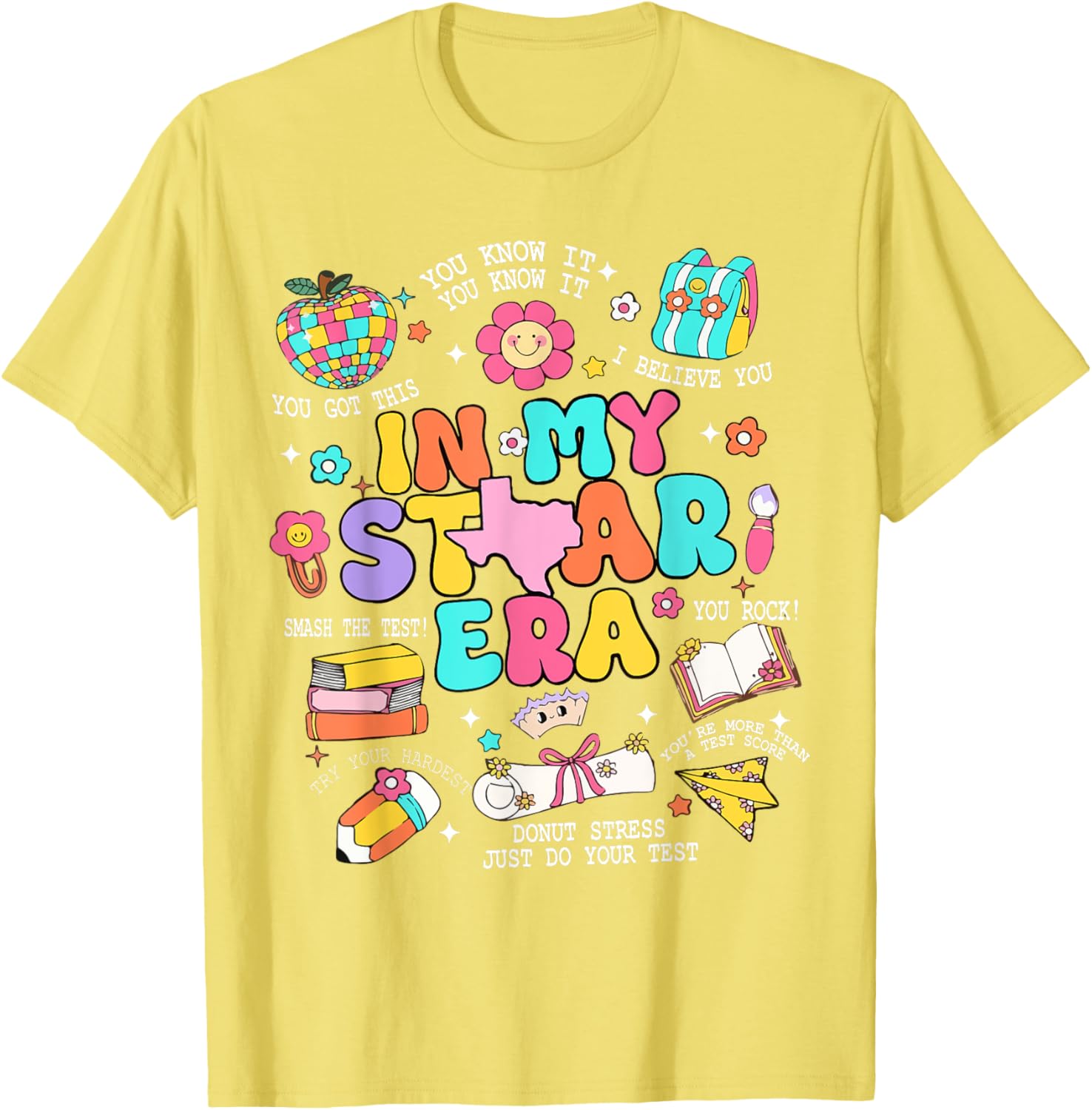 In My Staar Era Motivational Testing Test Day Boy Girl Kid T-Shirt