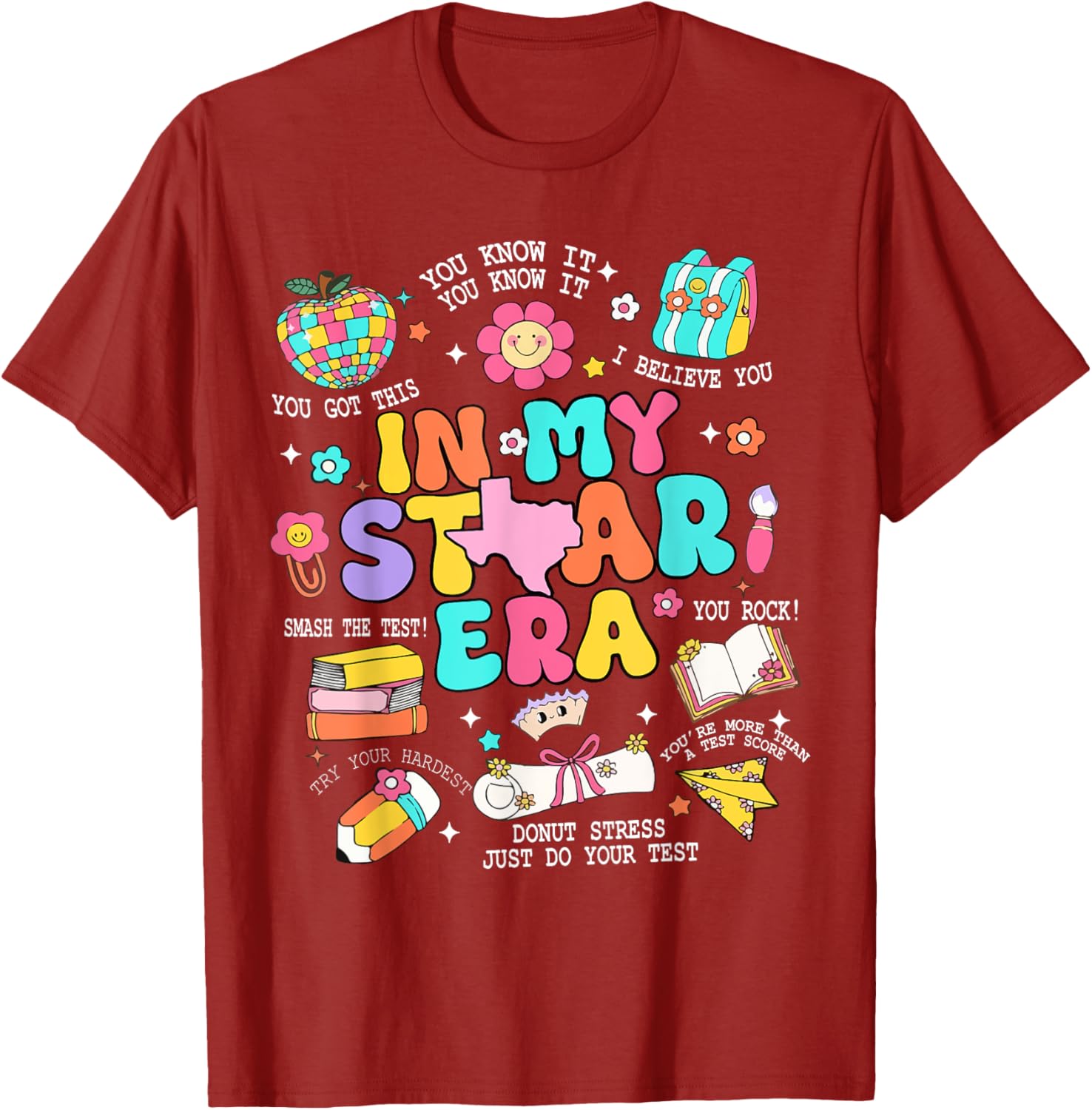In My Staar Era Motivational Testing Test Day Boy Girl Kid T-Shirt